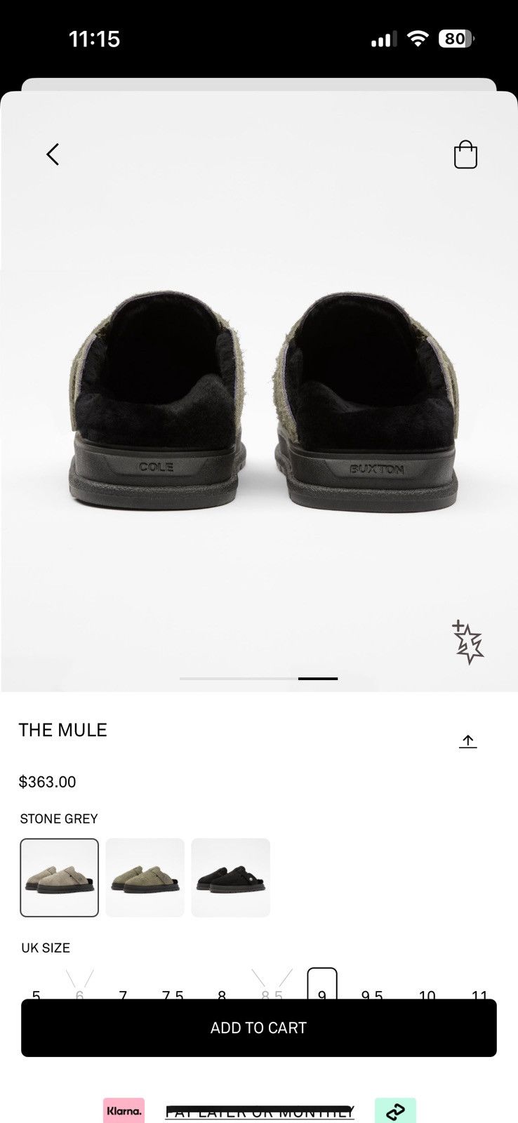 Cole Buxton Cole Buxton Mule Stone Gray Size US 10 / EU 43 - 4 Thumbnail