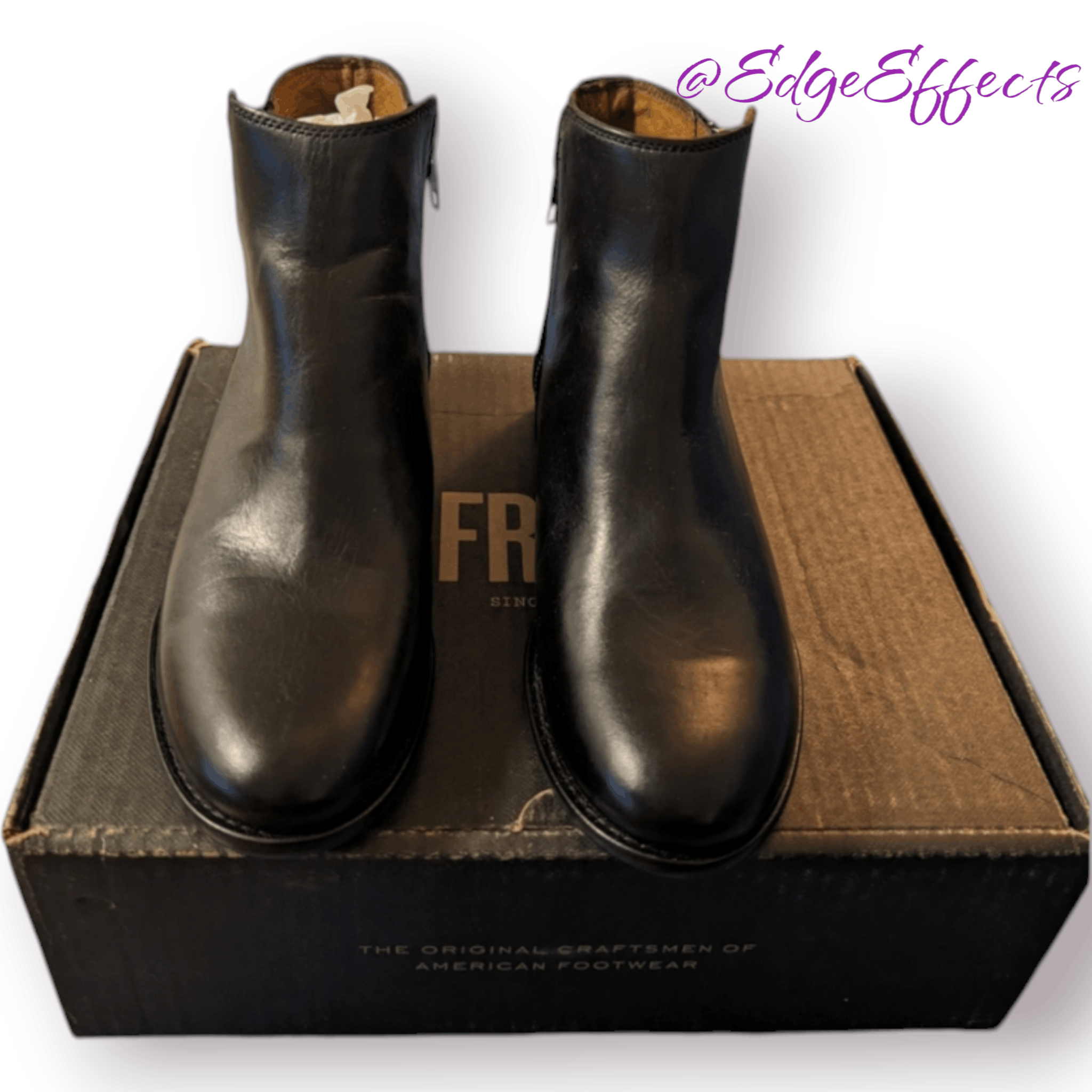 Frye Frye Booties Carly Double Zip Black Leather Casual Size 6.5 Size US 6.5 / IT 36.5 - 2 Thumbnail