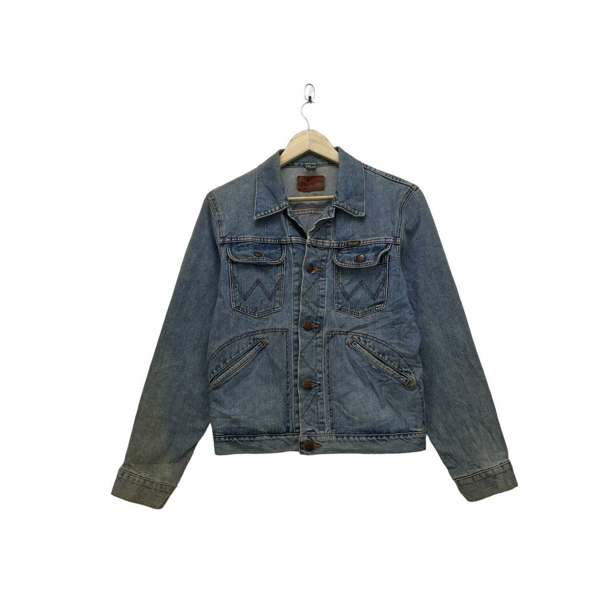 Vintage × Wrangler 💥Japanese Brand Wrangler Trucker Jacket Size M / US 6-8 / IT 42-44 - 1 Thumbnail
