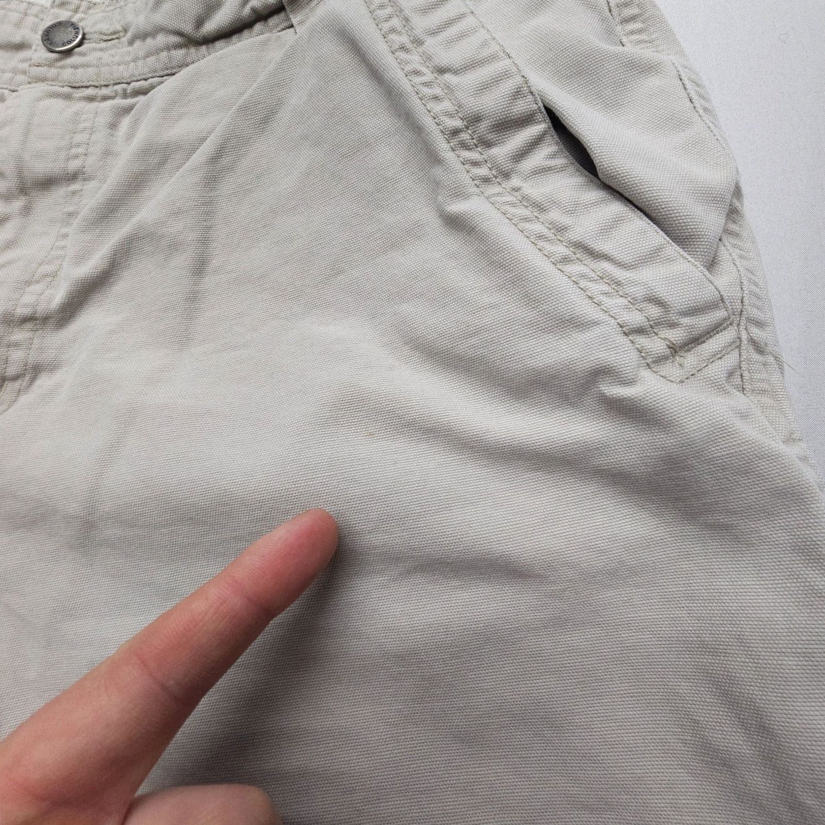 Vintage Columbia Canvas Shorts Mens 36 Ivory Cotton Outdoor Camp Work Casual Travel Size US 36 / EU 52 - 6 Thumbnail