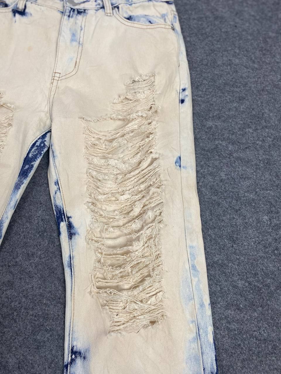 Japanese Brand japanese brand distressed denim nice design Size US 31 - 11 Thumbnail