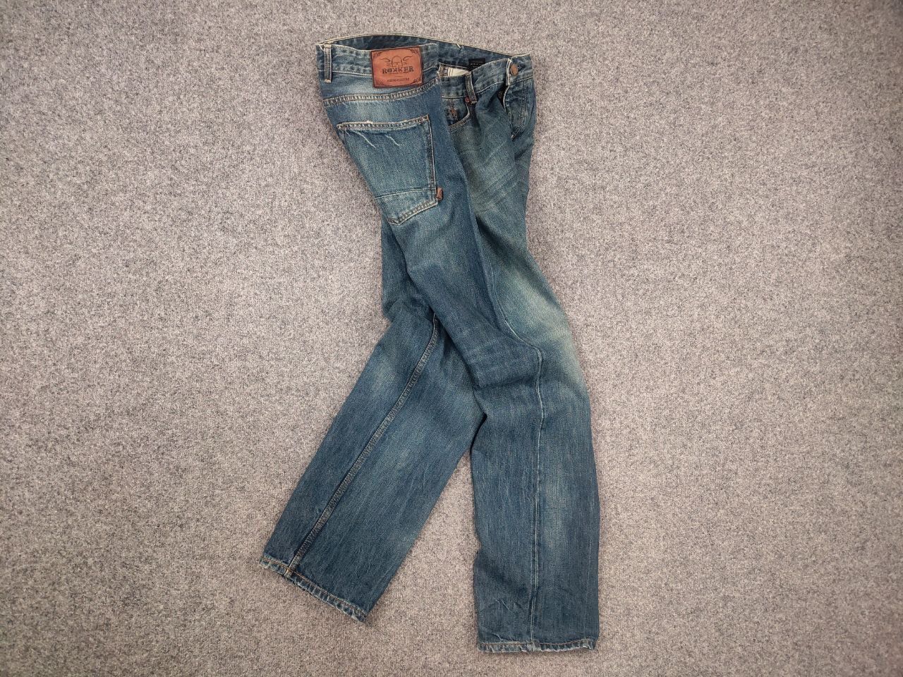 THE ROKKER COMPANY The Rokker Company Faded Denim selvedge Jeans Vintage Style Size US 34 / EU 50 - 13 Thumbnail