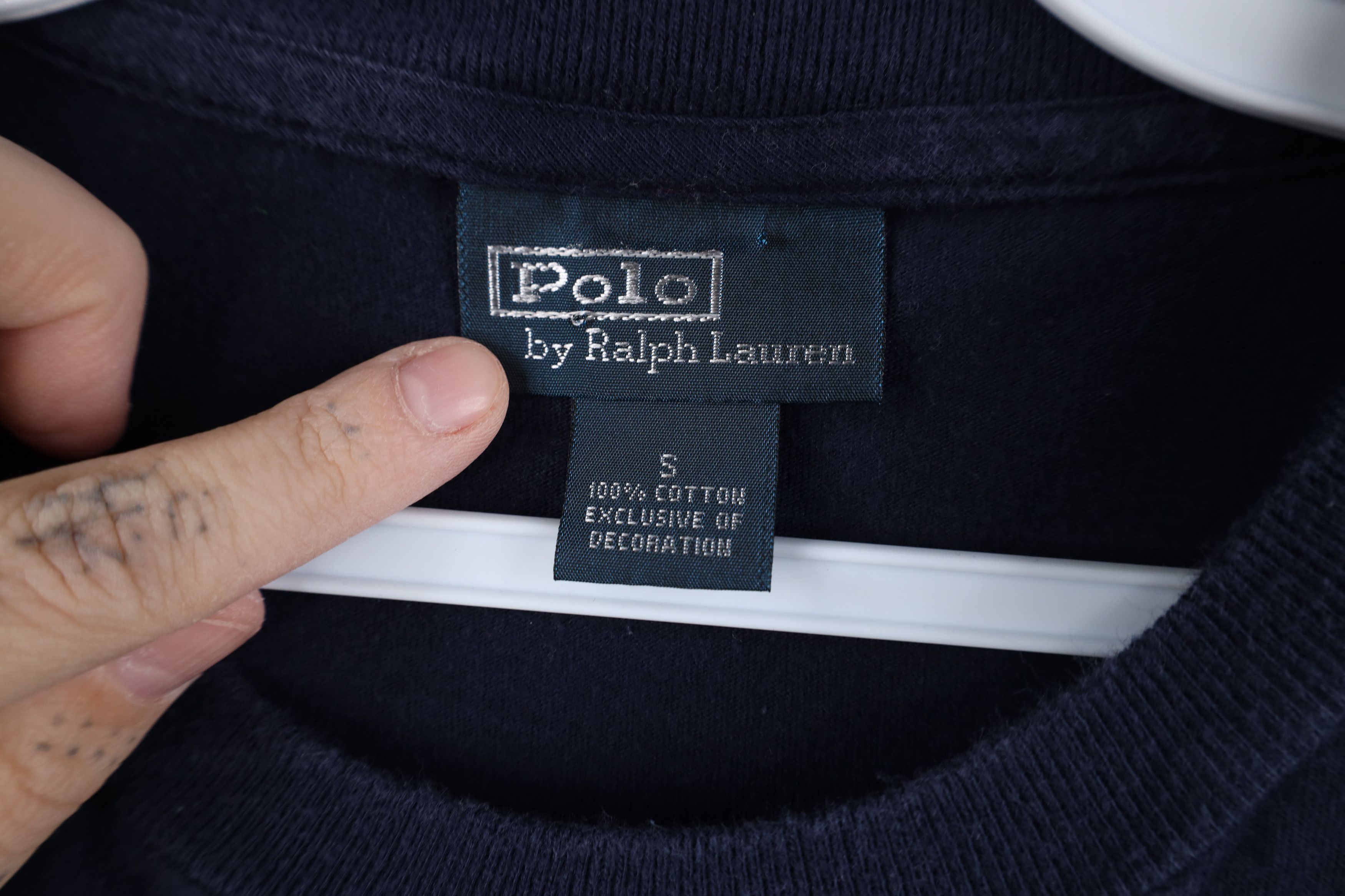 Ralph Lauren Vintage 90s Ralph Lauren Long Sleeve Pocket T-Shirt Cotton Size US S / EU 44-46 / 1 - 9 Thumbnail