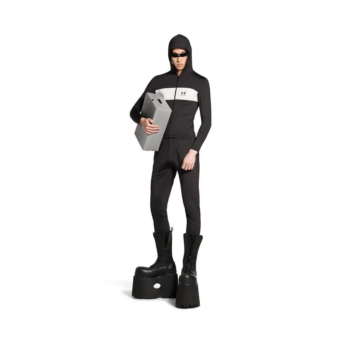 Balenciaga × Under Armour o1bcso1str0426 Under Armour® Sweatsuit Pant in Black/White Size US 30 / EU 46 - 2 Thumbnail