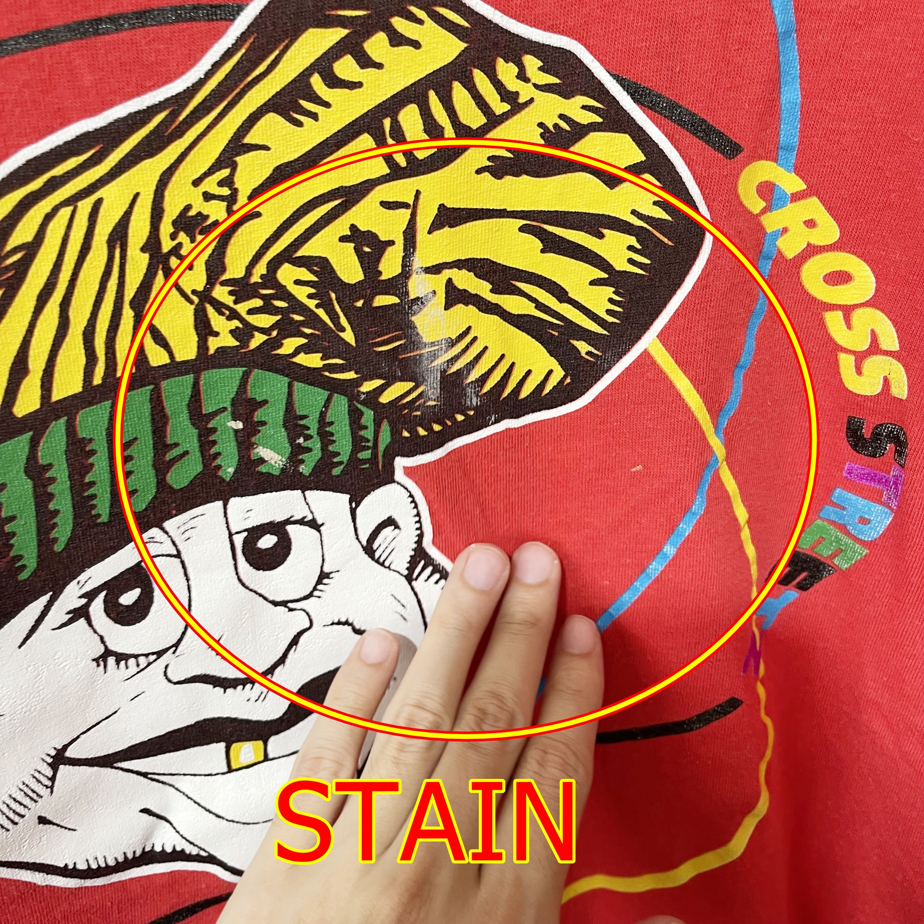 Vintage Vintage 90s Crossfire Atomic Cartoon T-Shirt Size US XL / EU 56 / 4 - 7 Thumbnail