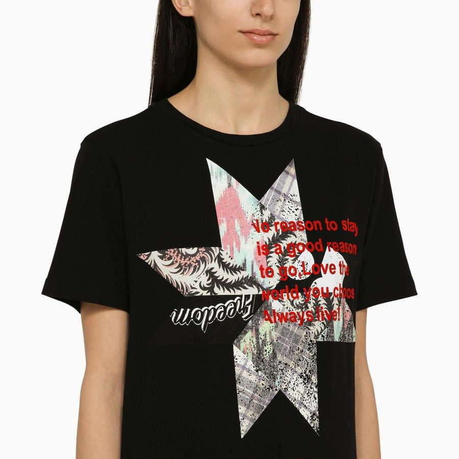 Isabel Marant Etoile o1d2blof0824 Cotton T-shirt With in at Black Size S / US 4 / IT 40 - 4 Thumbnail