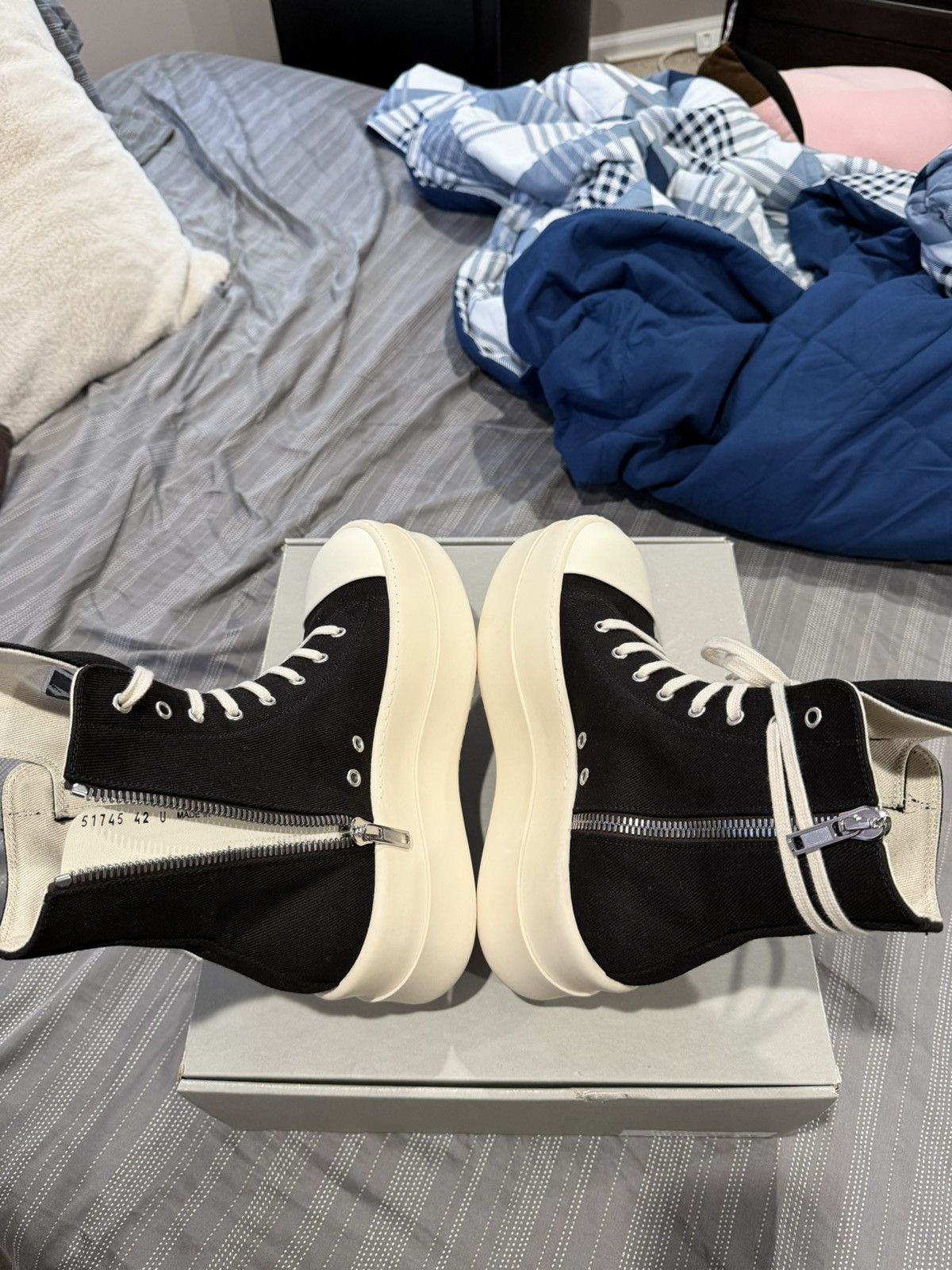 Rick Owens Rick Owens DRKSHDW Double Bumper Ramones Size US 9 / EU 42 - 8 Thumbnail