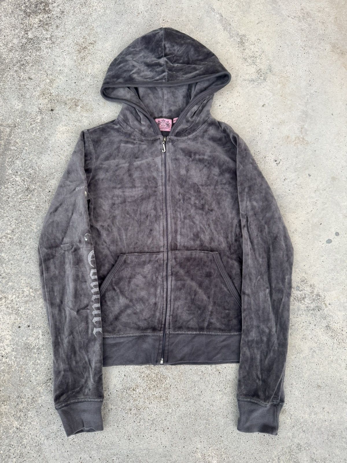 Juicy Couture Juicy Couture Velvet Punk Zip Up Hoodie Size S / US 4 / IT 40 - 6 Thumbnail