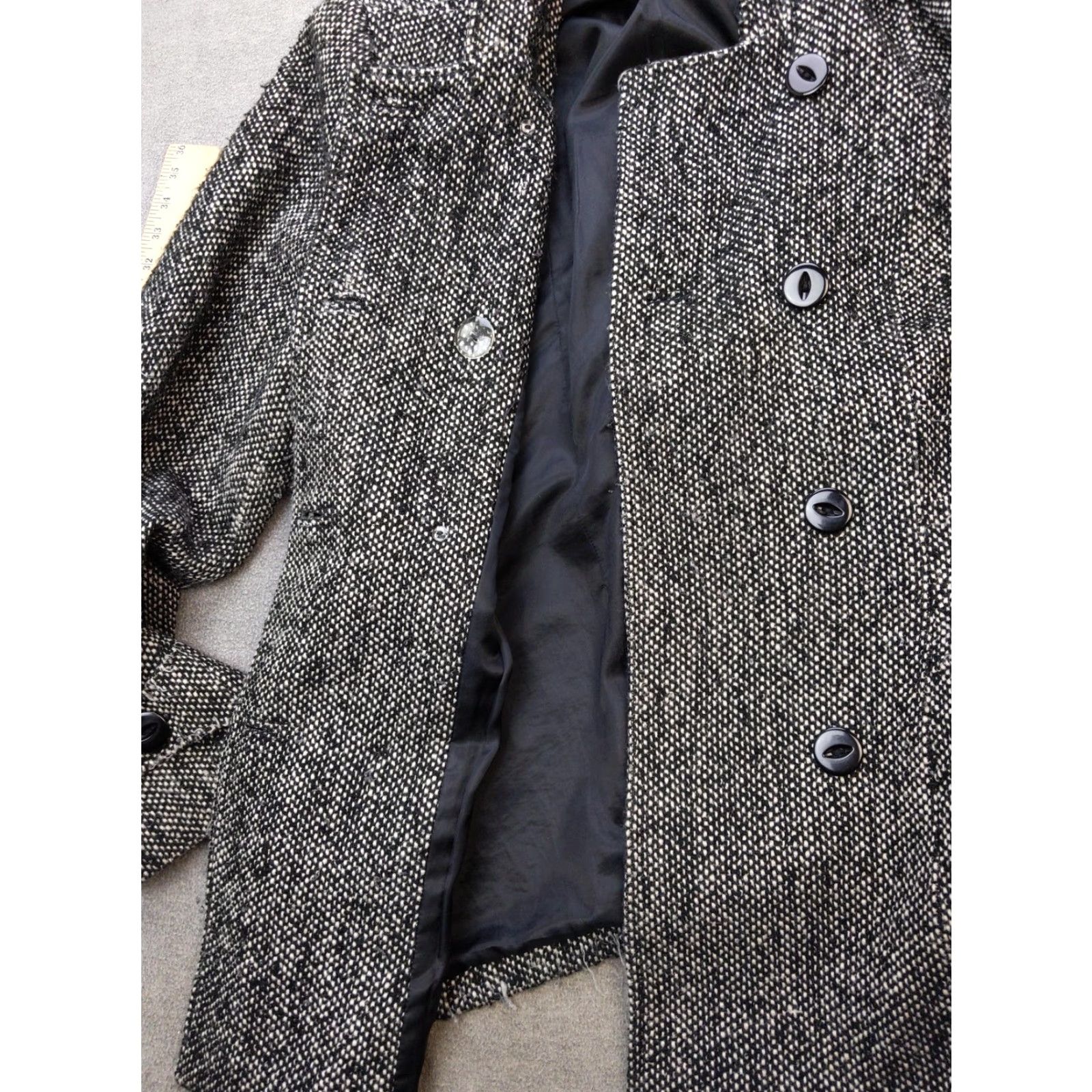 Vintage VINTAGE St. John's Bay Coat Mens XLT Gray Wool Blend Hooded Pea Jacket Tweed Lined Size US XL / EU 56 / 4 - 6 Thumbnail