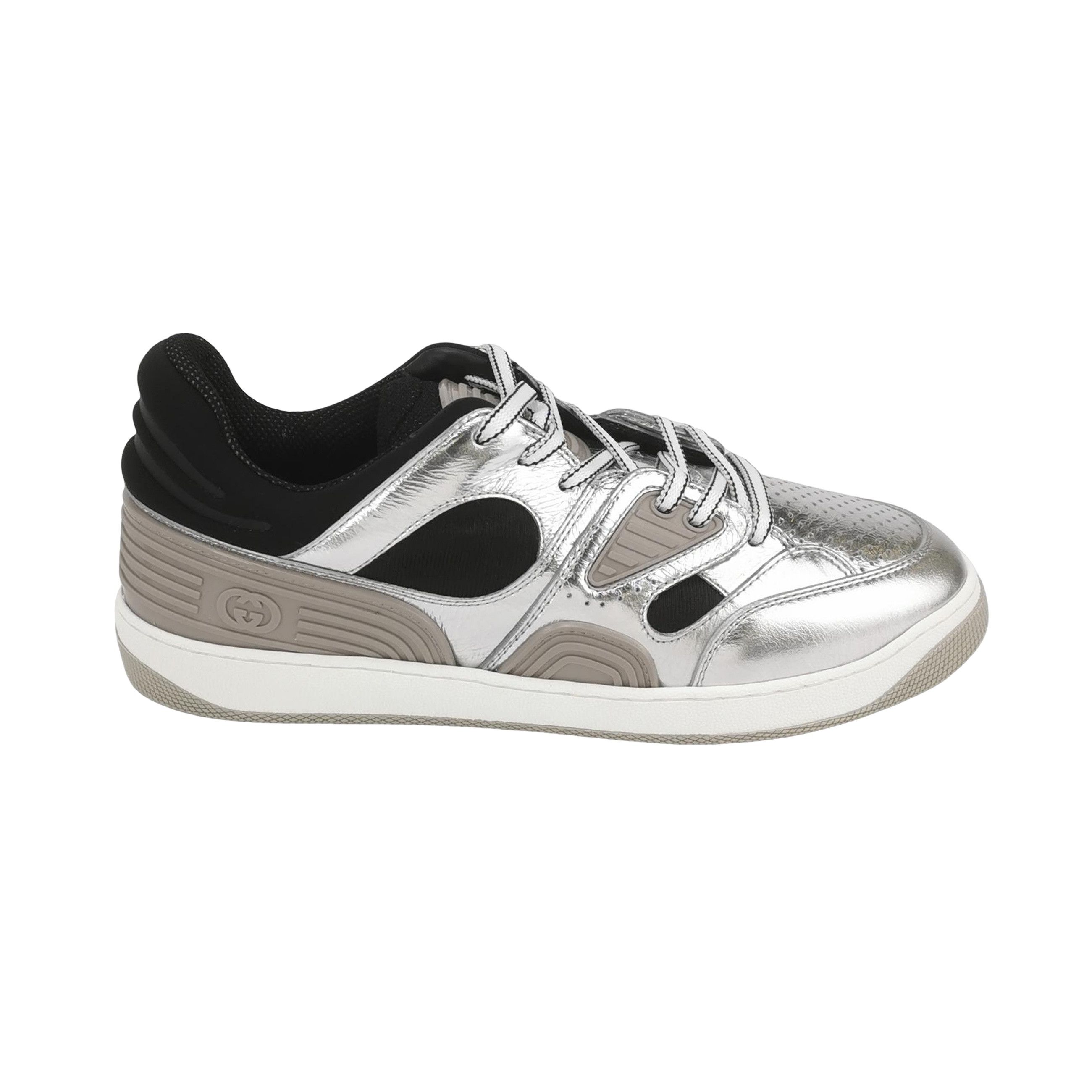Gucci Gucci Silver Basket Low-Top Sneakers 44 Size US 11 / EU 44 - 1 Thumbnail