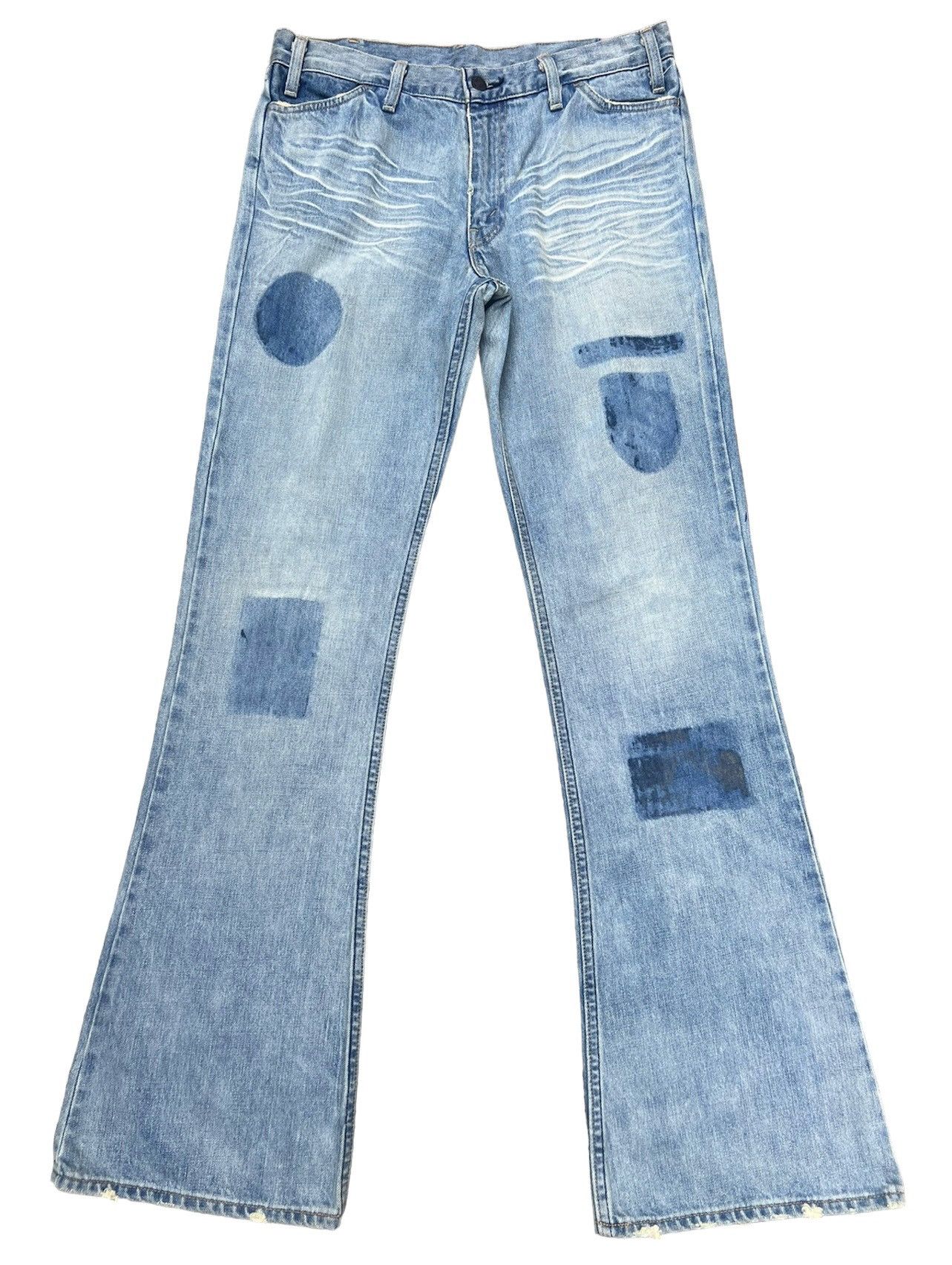 Levi's Vintage Clothing VTG 2004 LVC Levi’s 646 E Orange Tab Fade Denim Flare Jeans Size US 32 / EU 48 - 1 Thumbnail