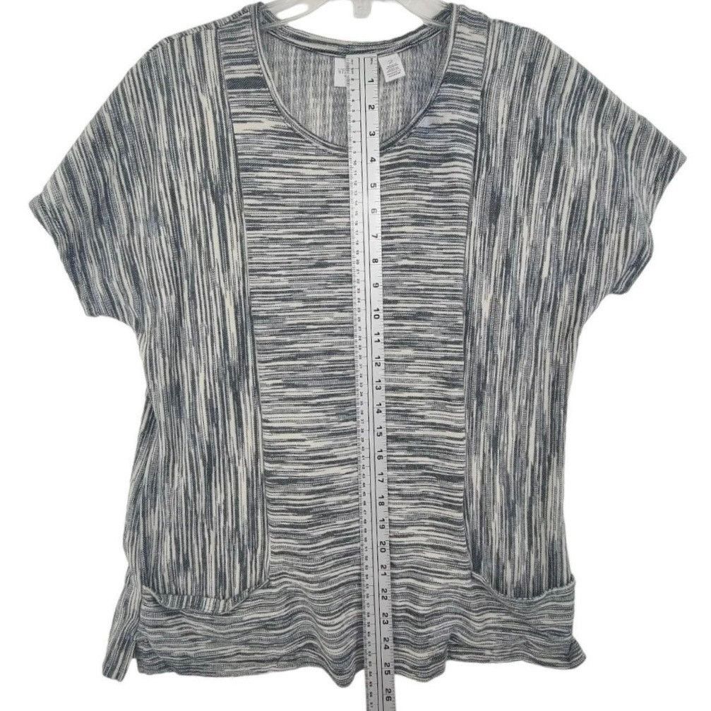 Chicos NWOT Weekends by Chico's Cotton Knit Top Size L / US 10 / IT 46 - 6 Thumbnail