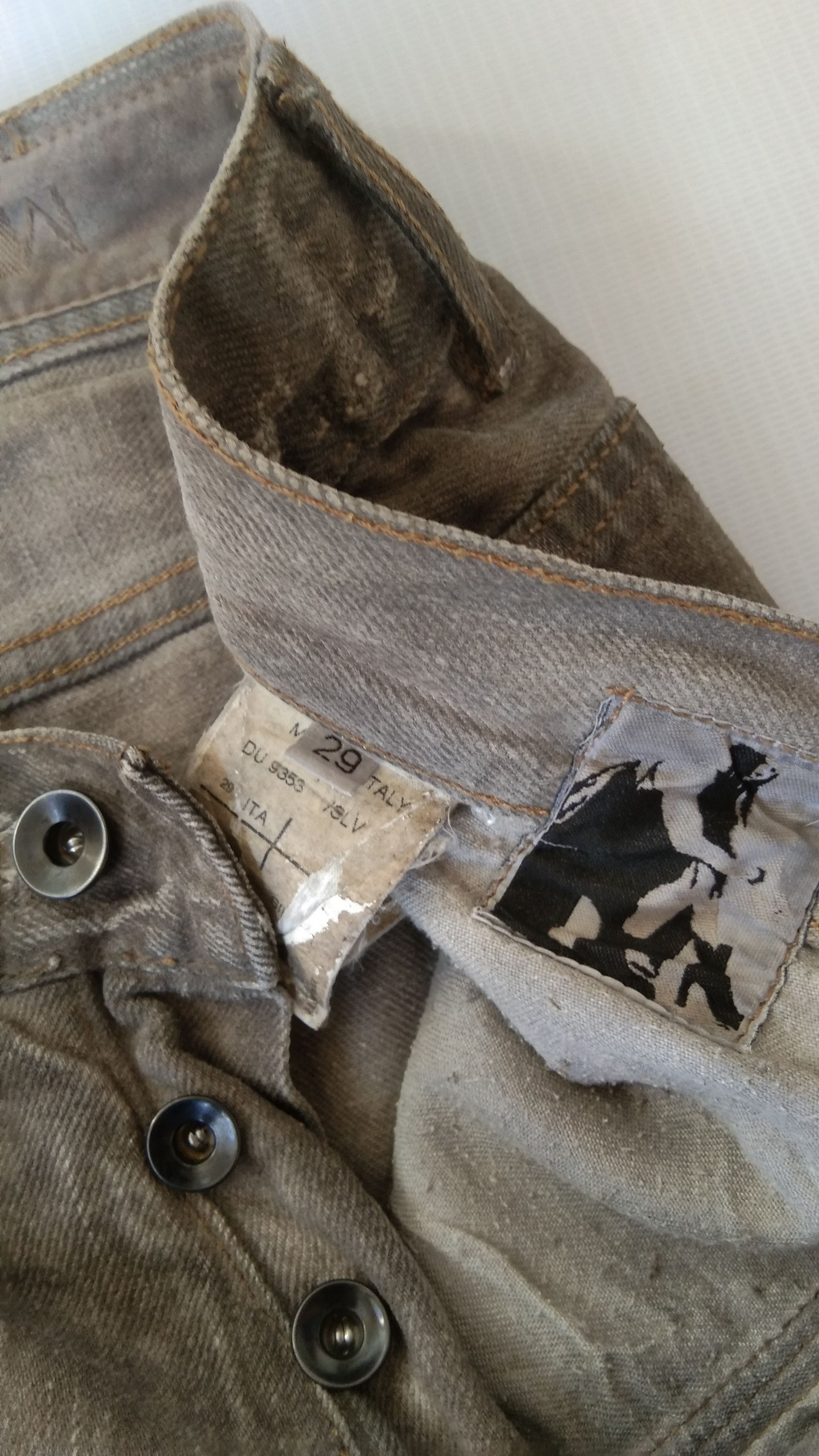 Rick owen drkshdw silver mud 2010 denim