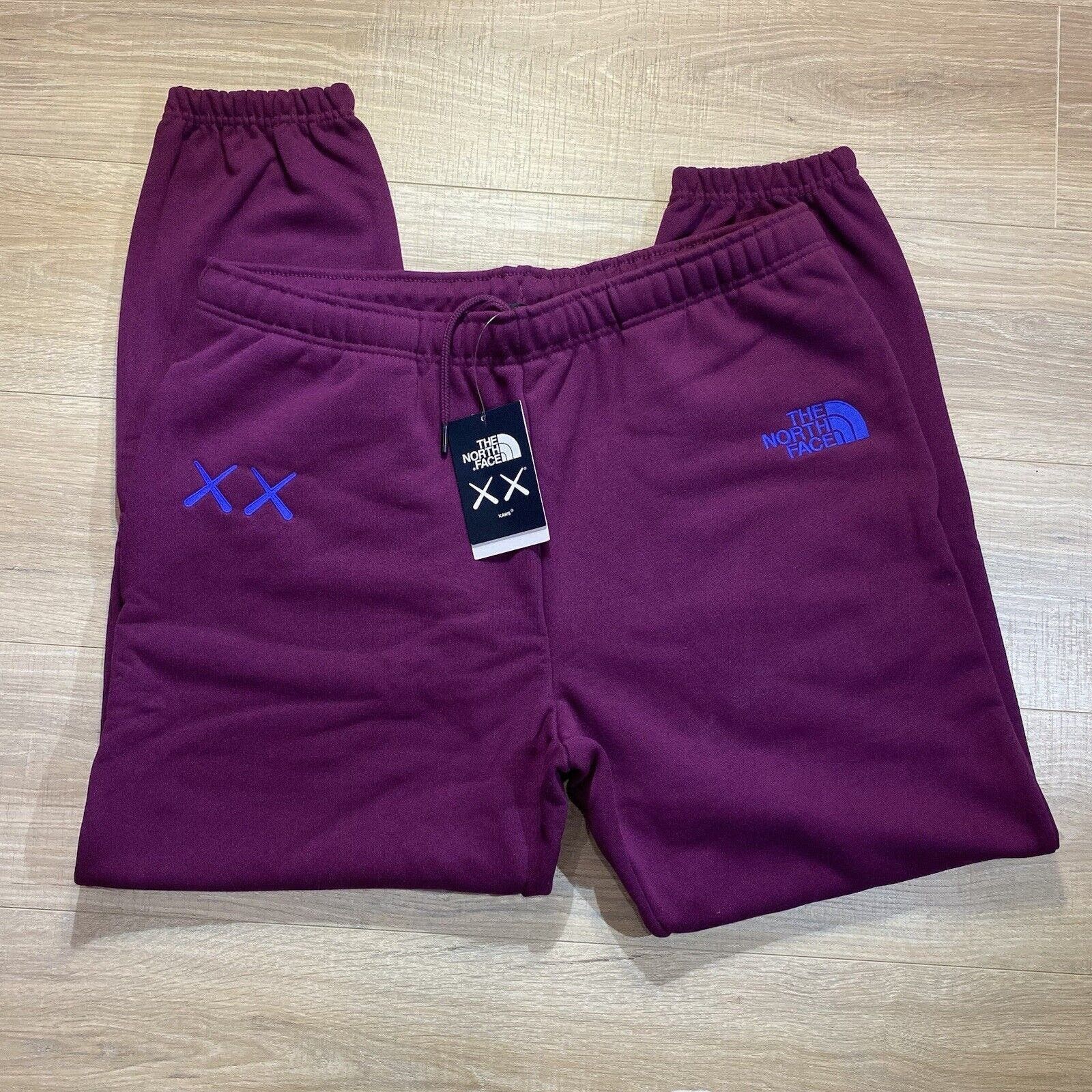 image of NWT The North Face Kaws Mens Jogger Sweatpants XL Purple (Size 36)