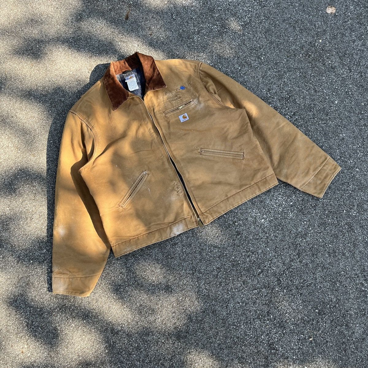 Carhartt × Vintage Brown beige Vintage Active Jacket 90s Size US L / EU 52-54 / 3 - 2 Thumbnail