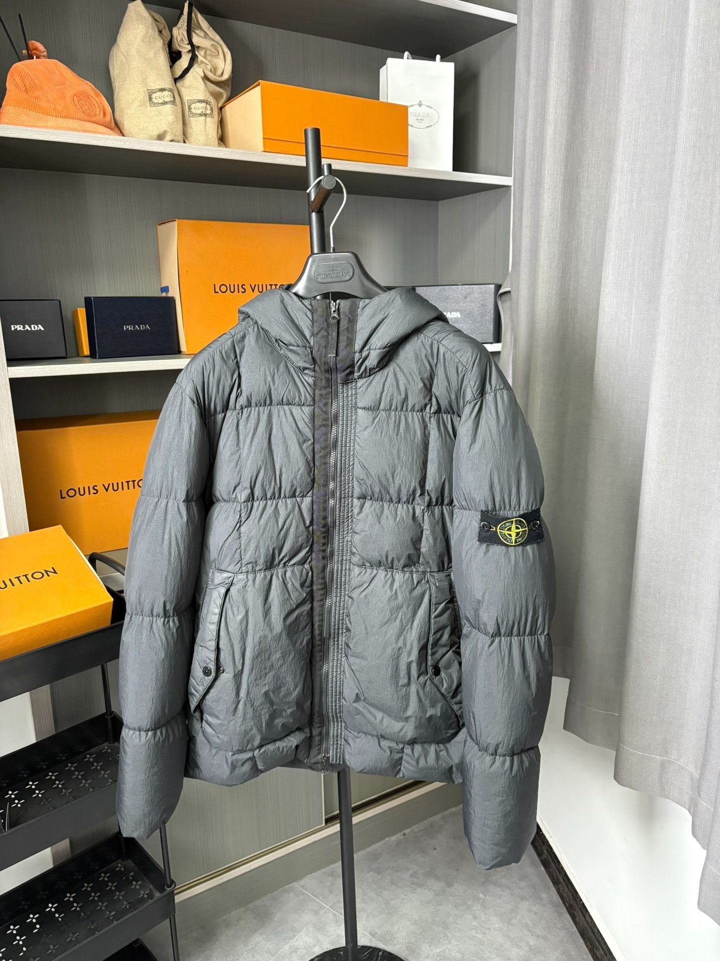 Stone Island Stone Island Down Black Heavy Coat XL Men Size US XL / EU 56 / 4 - 1 Thumbnail