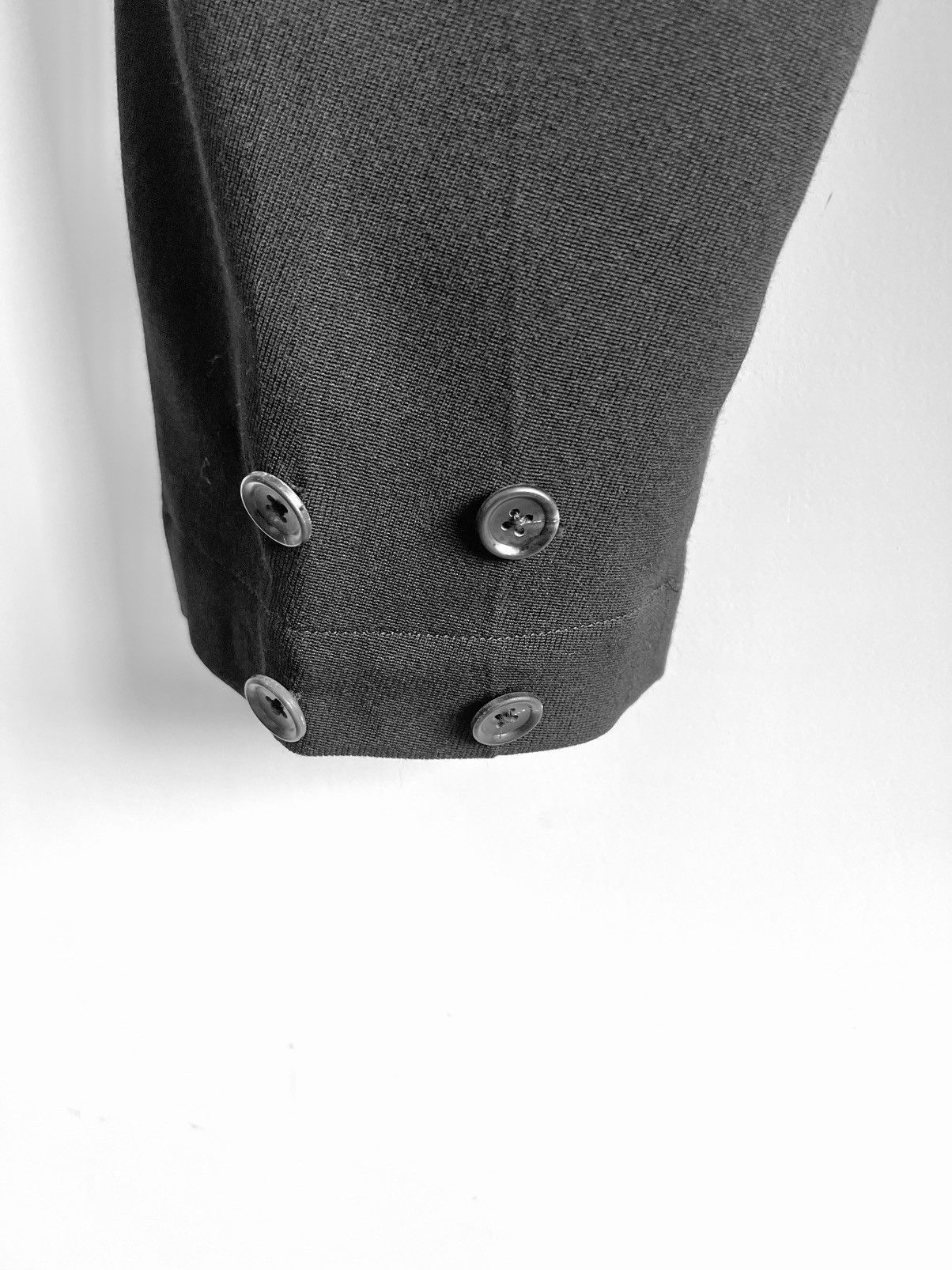 Yohji Yamamoto Yohji Yamamoto Pour Homme - Wool 2 Tuck Tab Suspender Pants Size US 30 / EU 46 - 14 Thumbnail