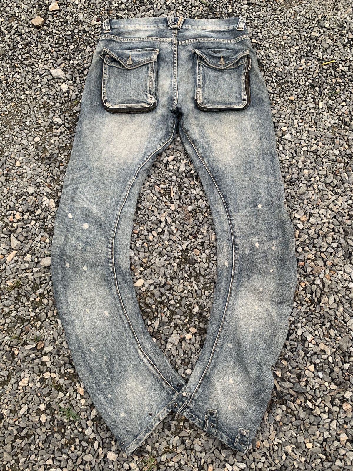 PPFM PPFM BANANA CURVE CUT BANANA JAPANESE PUNK RUSTY DENIM Size US 32 / EU 48 - 2 Thumbnail