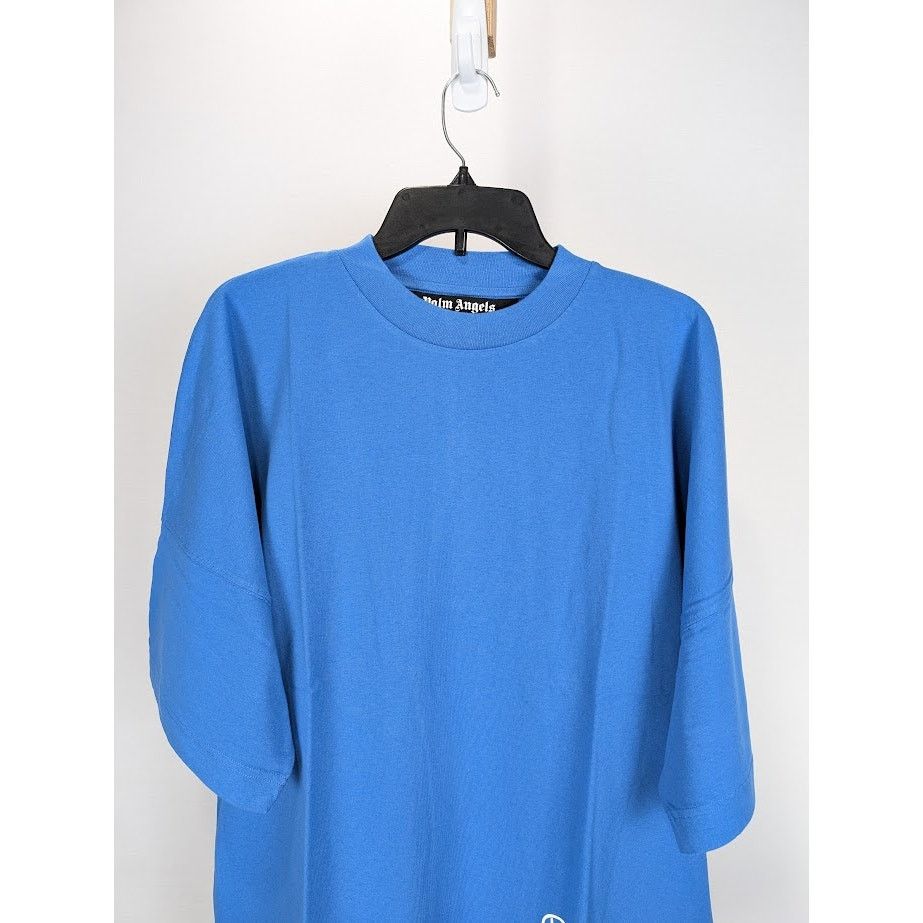 Palm Angels o1rshd1 Marine Logo Over T-Shirt in Blue / White Size US M / EU 48-50 / 2 - 6 Thumbnail