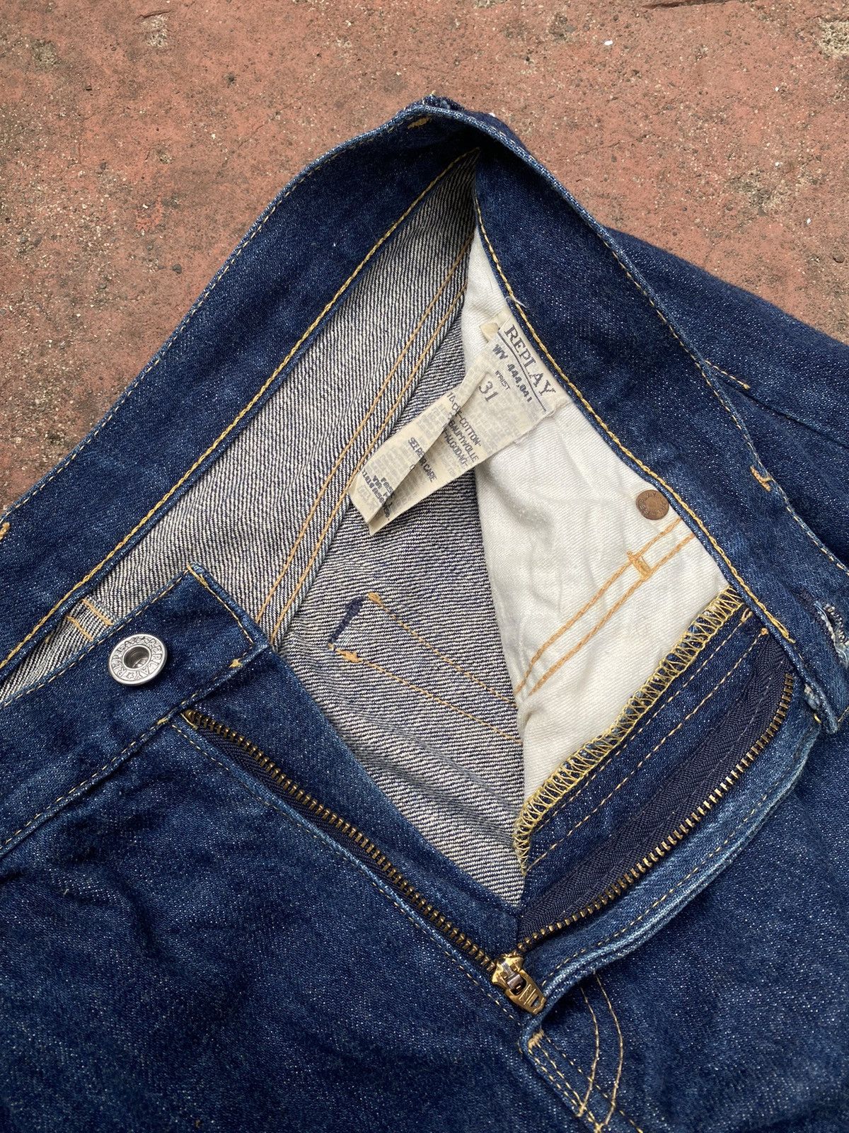 Replay replay blue jeans selvedge raw denim Size US 33 - 3 Thumbnail