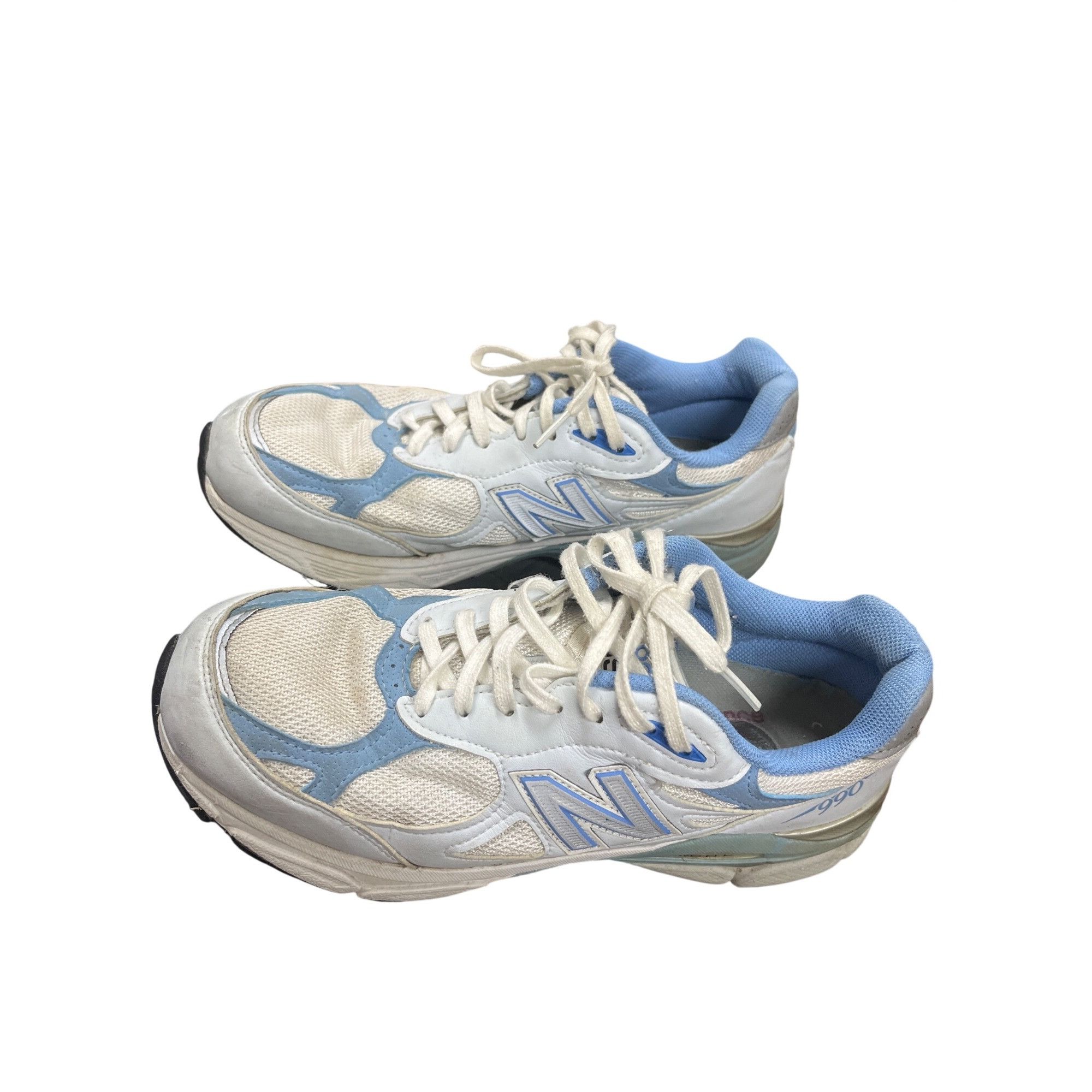 New Balance New Balance 990V3 wms blue white retro low running sneakers Size US 8 / IT 38 - 4 Thumbnail