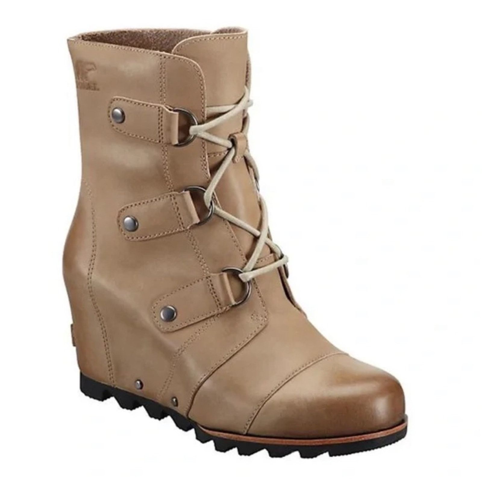 SOREL SOREL Joan of Arctic Wedge II Boots Brown Leather Ankle 8 Size US 8 / IT 38 - 1 Thumbnail