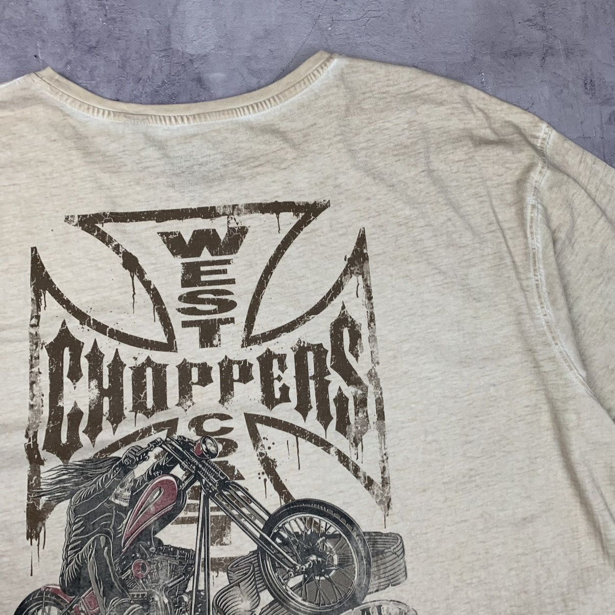 West Coast Choppers Rare! West Choppers American Outlaw Vintage Big Logo Tee Size US XXL / EU 58 / 5 - 8 Thumbnail