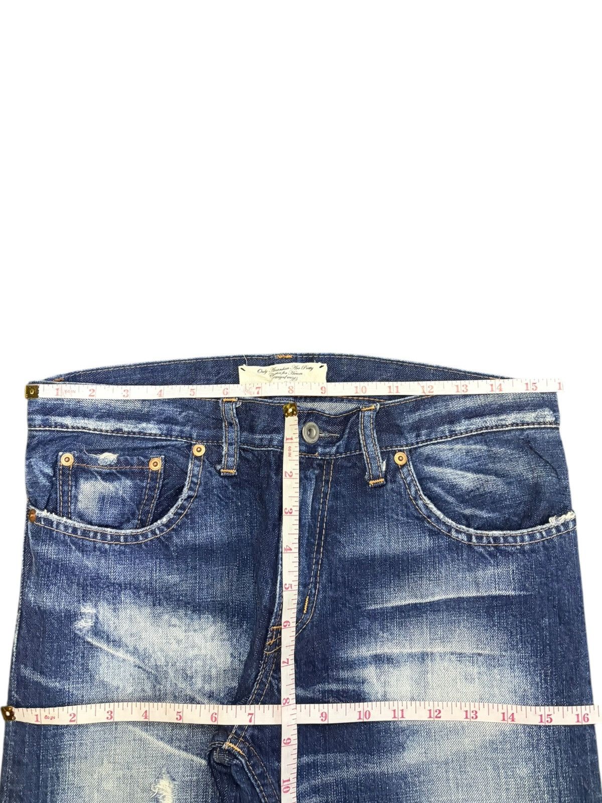 Ksubi Vintage Japanese Rna Bleached Patches Distressed Jeans Size 31" - 6 Thumbnail