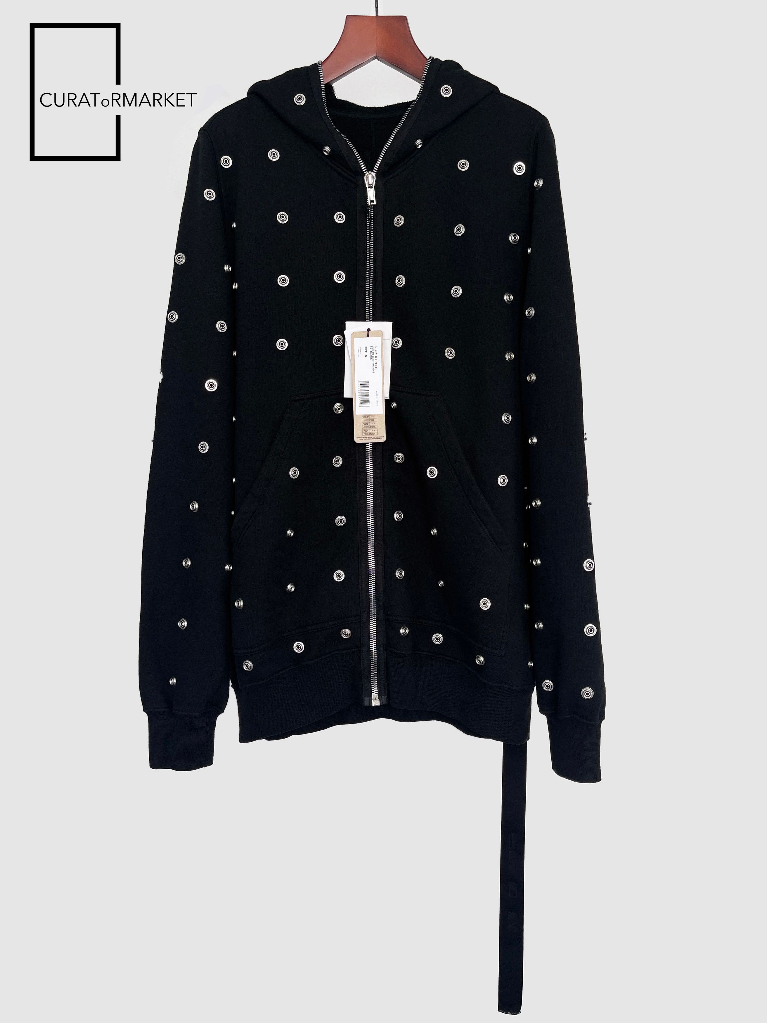 Rick Owens Drkshdw Jumbo Gimp Hoodie Press Stud Button Sealed Zip SS24 Lido Size US S / EU 44-46 / 1 - 2 Thumbnail
