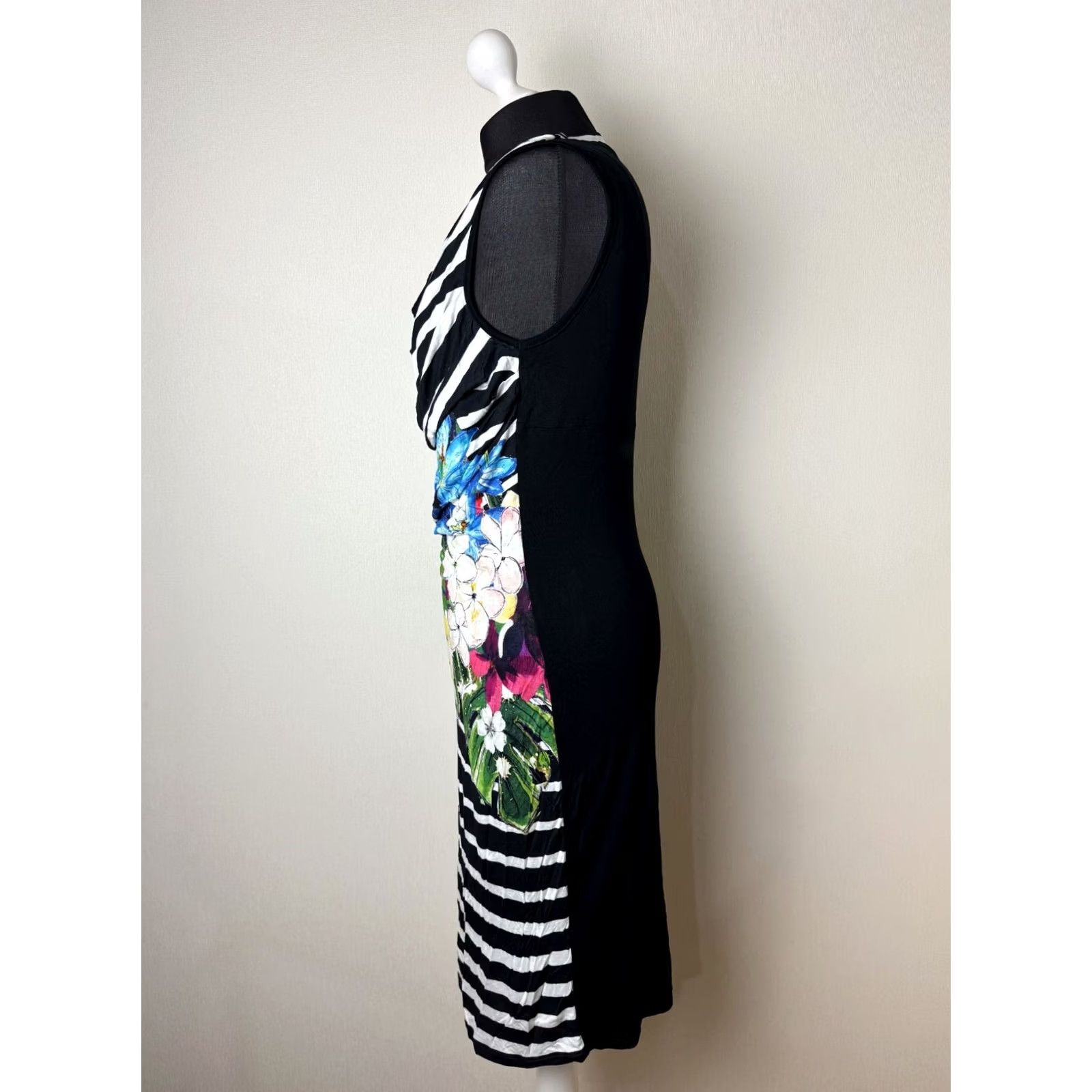 Desigual Desigual Mista Dress Multicoloured Knee Length A-Line Dress L Women Size L / US 10 / IT 46 - 3 Thumbnail
