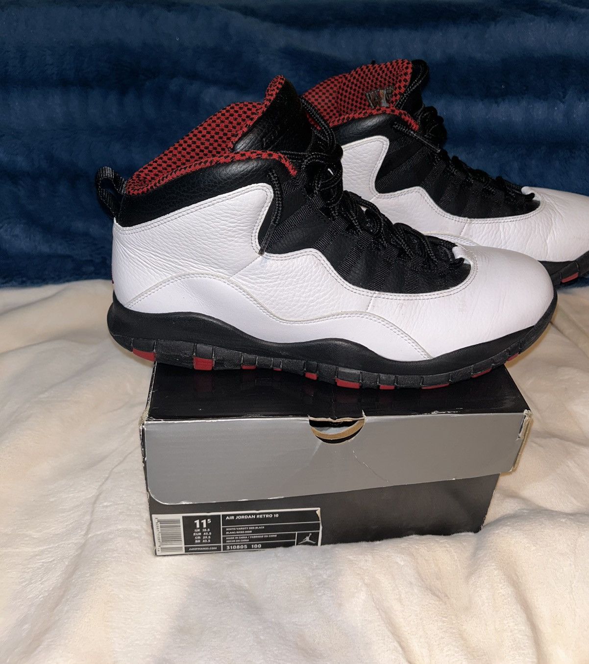 Jordan Brand Air Jordan Retro 10 Chicago Size 11.5 (2012) Size US 11.5 / EU 44-45 - 7 Thumbnail
