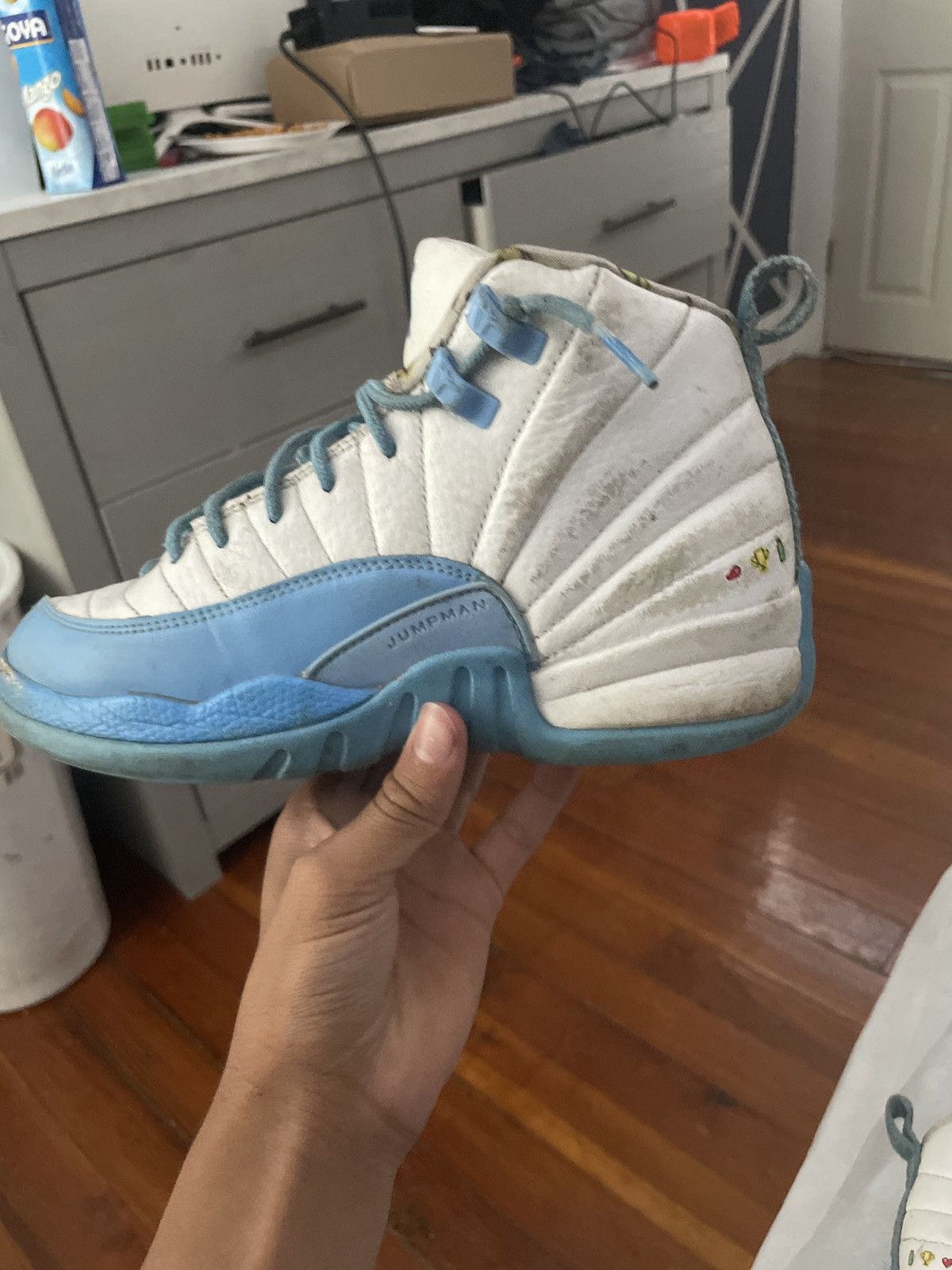 Jordan Brand Jordan 12s unc emojis Size US 5.5 / EU 38 - 4 Thumbnail