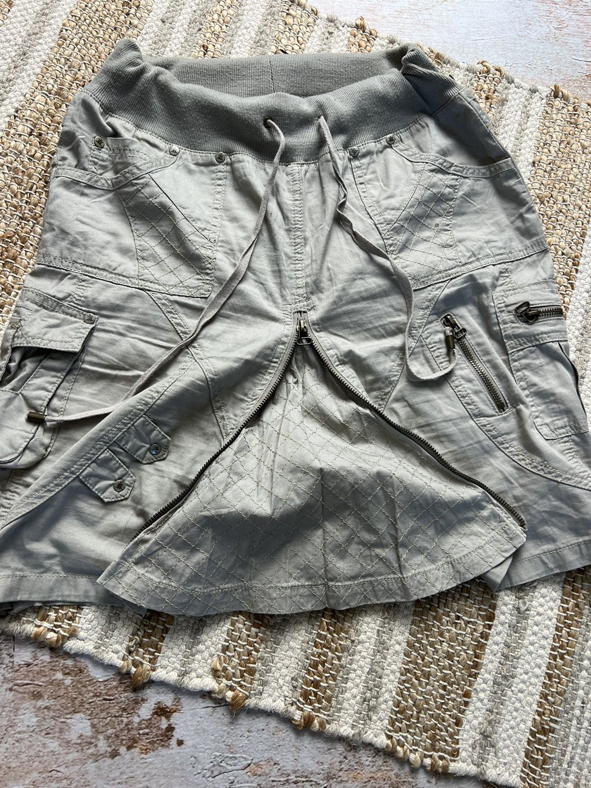 If Six Was Nine × Japanese Brand Vintage Japanese front and back zippers cargo skirt Size 28" / US 6 / IT 42 - 4 Thumbnail
