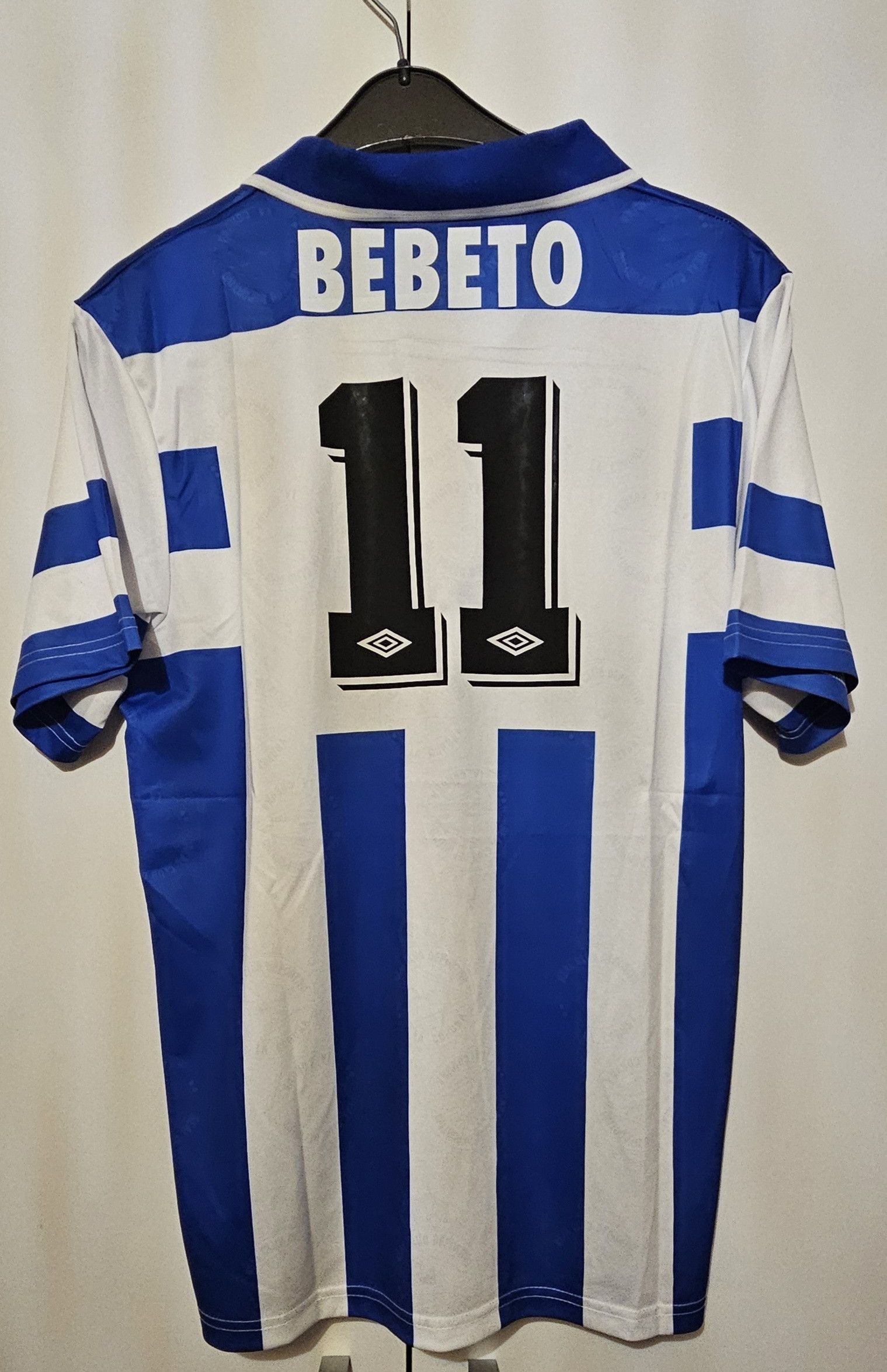 Other Bebeto 11 Deportivo La Coruña Vintage Soccer Jersey tikotr Size US L / EU 52-54 / 3 - 1 Thumbnail