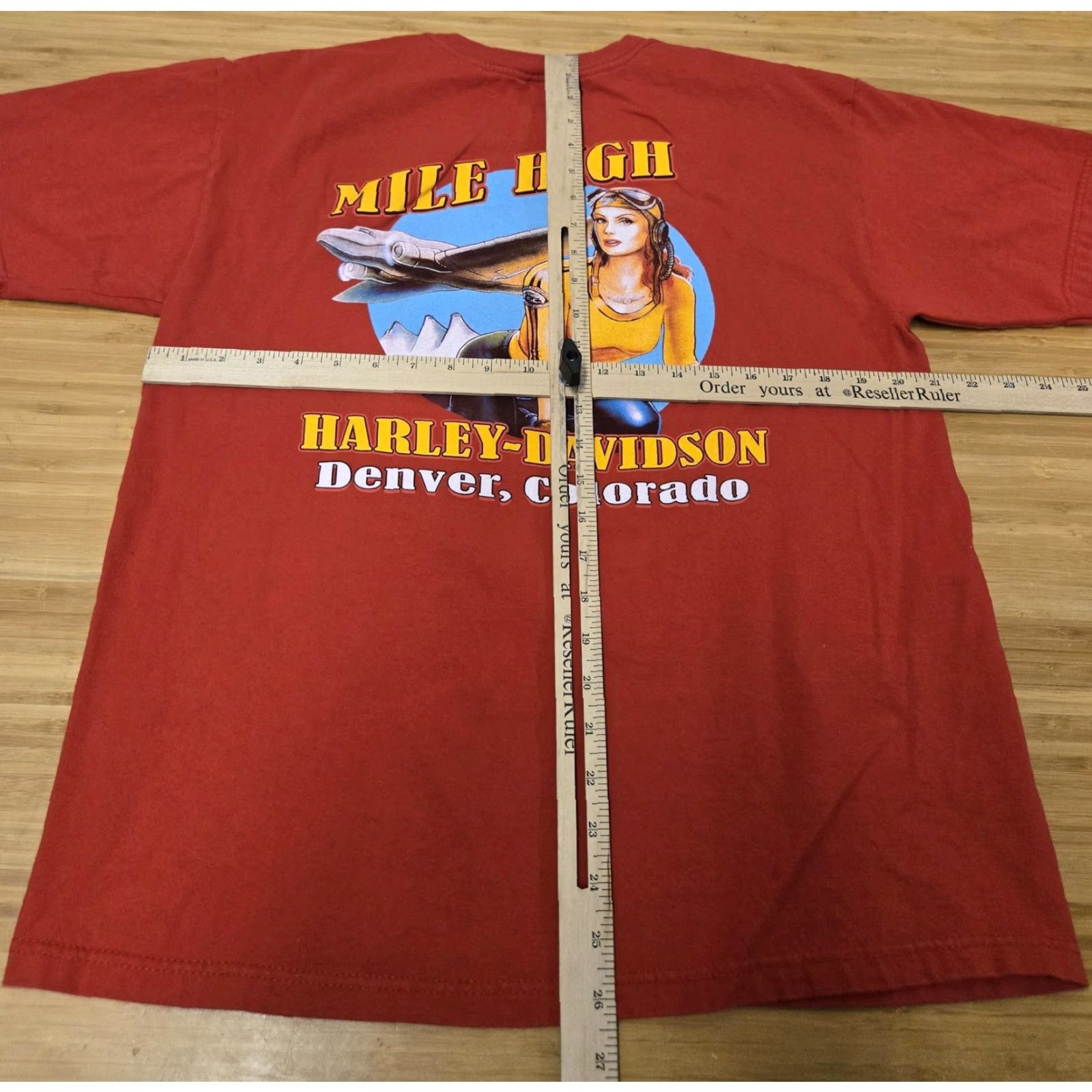 Harley Davidson Harley-Davidson Shirt Mens Large Mile High Denver Colorado Biker Motorcycle Tee Size US M / EU 48-50 / 2 - 8 Thumbnail