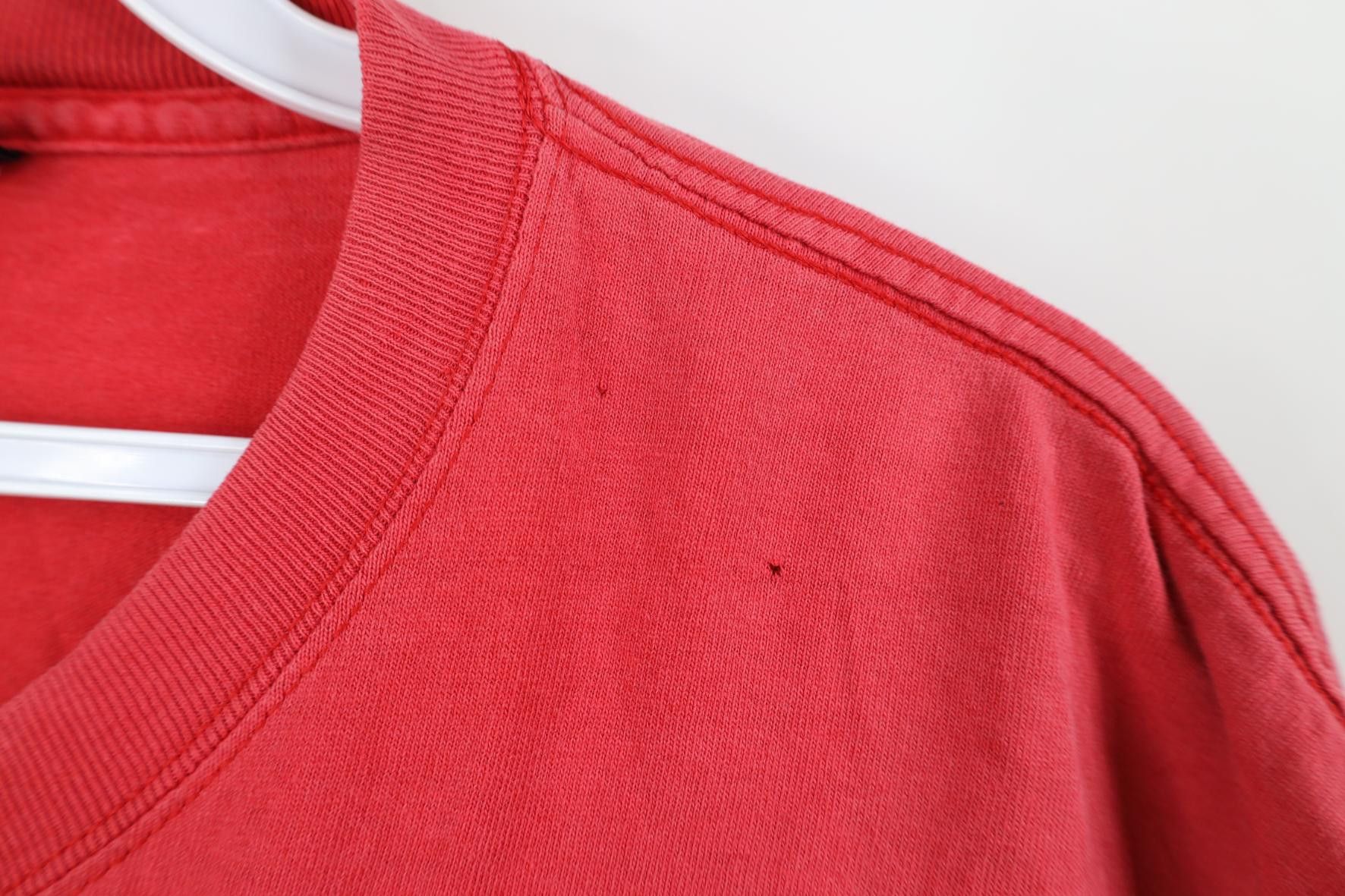 Vintage Vintage 90s Spell Ohio State University T-Shirt Red Cotton Size US XL / EU 56 / 4 - 5 Thumbnail