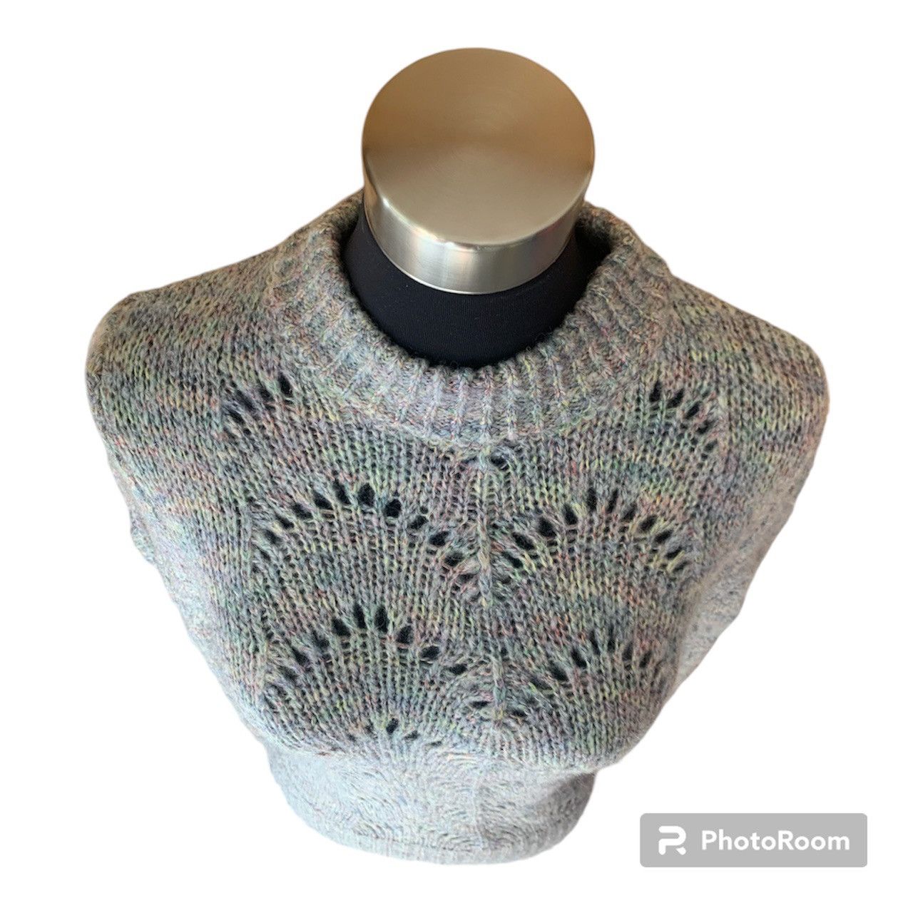 Designer NWT Pointelle Sweater - Dynamite Knitwear Collection Size XS / US 0-2 / IT 36-38 - 6 Thumbnail