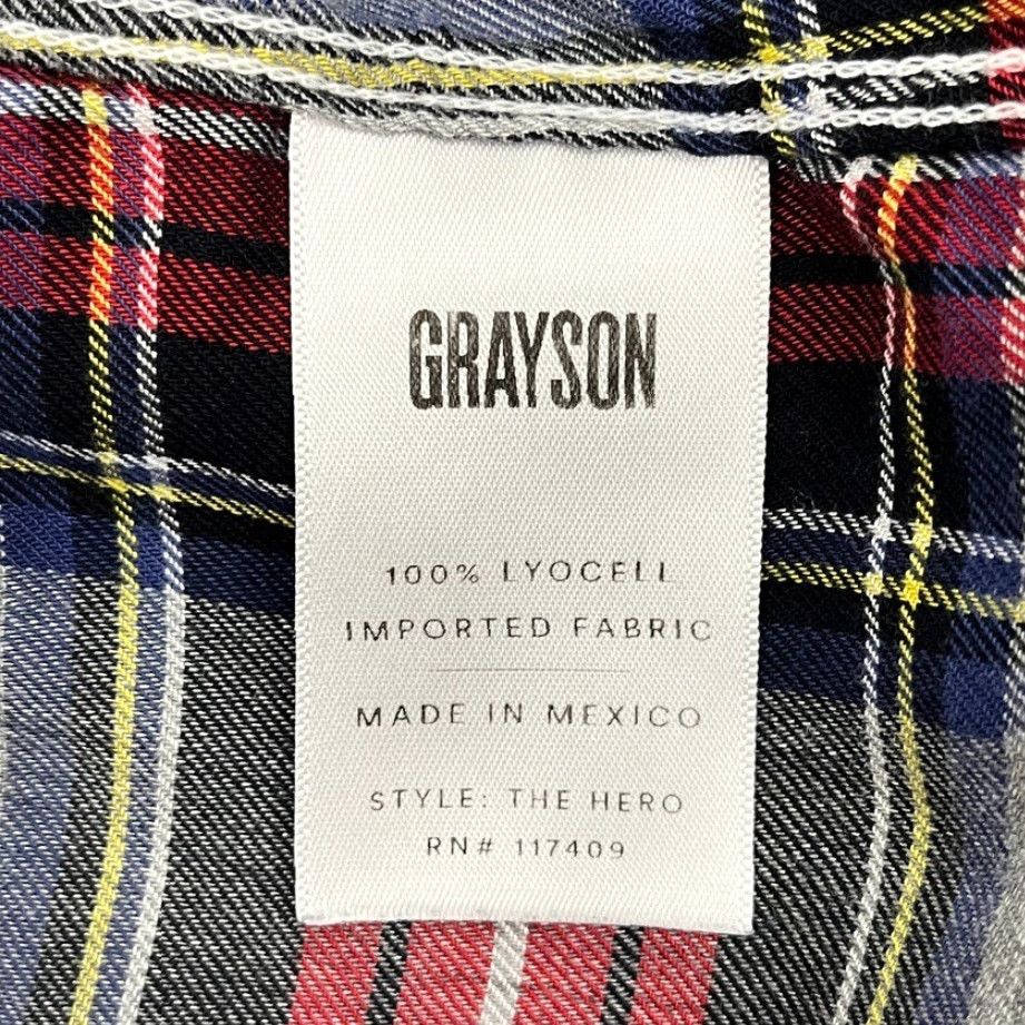 Vintage Grayson The Hero Blouse Size M Gray Red Plaid Button Front Flannel Shirt Size M / US 6-8 / IT 42-44 - 4 Thumbnail