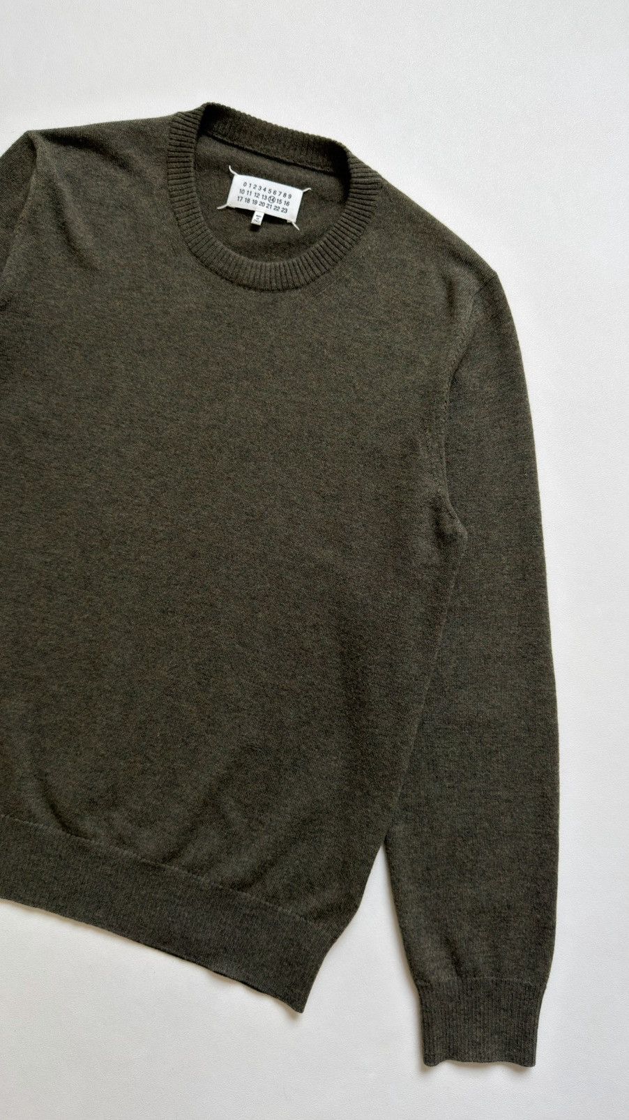 Maison Margiela A/W 16 Moss Green Wool Sweater Size US M / EU 48-50 / 2 - 7 Thumbnail