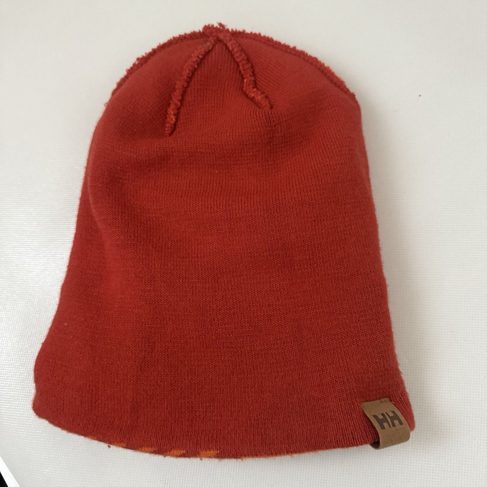 Helly Hansen Helly Hansen Beanie Orange Red Ski Outdoors Hiking Warm Wool Size ONE SIZE - 5 Thumbnail