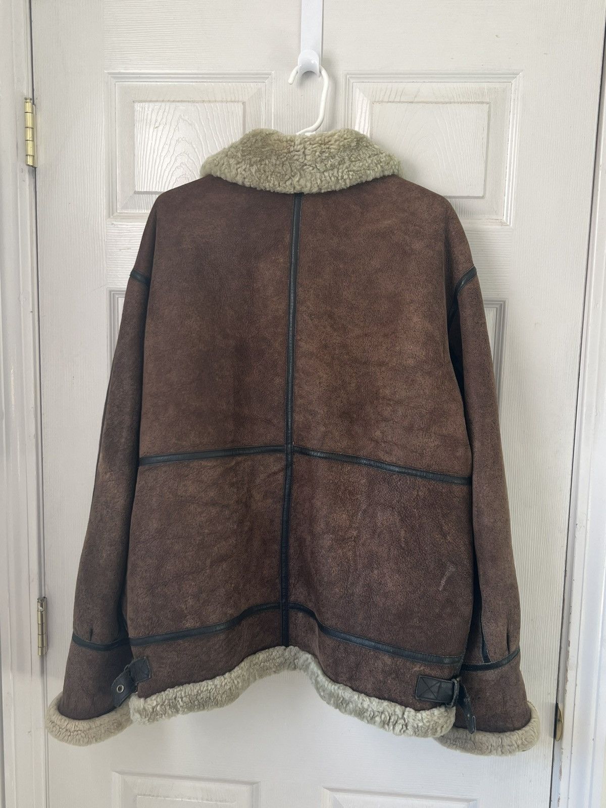Vintage VINTAGE Shearling Pilot Jacket Size US L / EU 52-54 / 3 - 3 Thumbnail