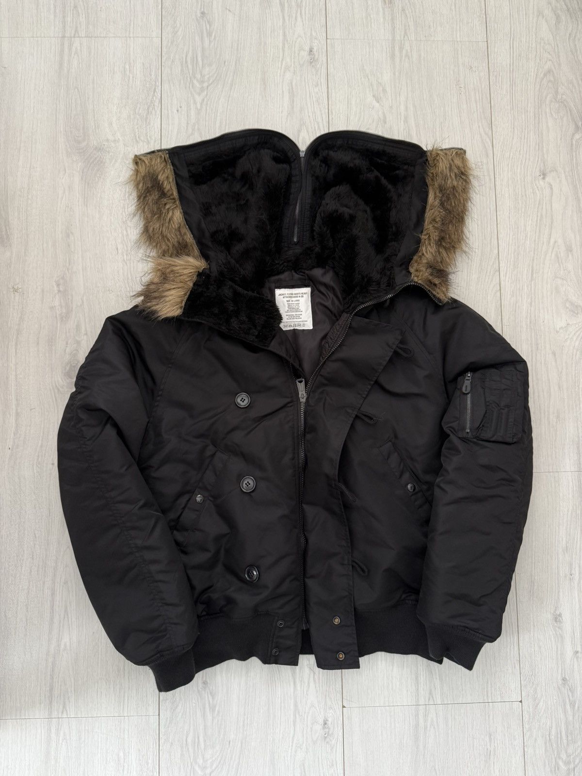 MIL-TEC Military N-2B Flight Bomber Jacket Mil-Tec Aviation Pilot Size US XXL / EU 58 / 5 - 1 Thumbnail