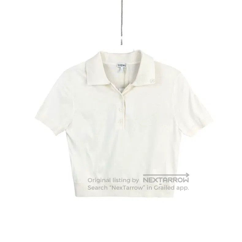 Loewe Loewe Silk Polo knit sweater Size S / US 4 / IT 40 - 1 Thumbnail