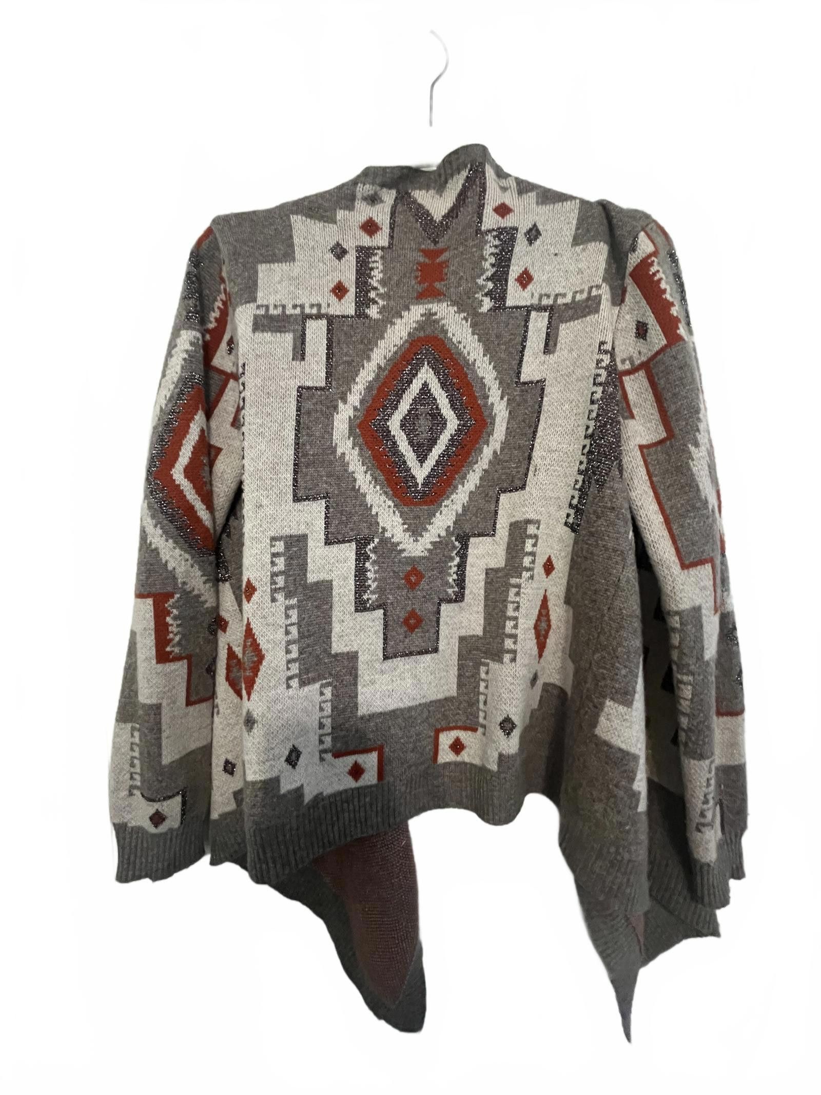 Designer YA Cozy Tribal Pattern Cardigan Size ONE SIZE - 5 Thumbnail