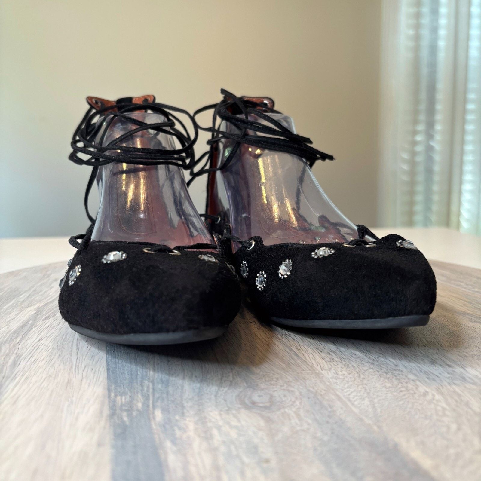 Free People Jeffrey Campbell Free People Sparkle Black Suede Pumps Sz 8 Size US 8 / IT 38 - 7 Thumbnail