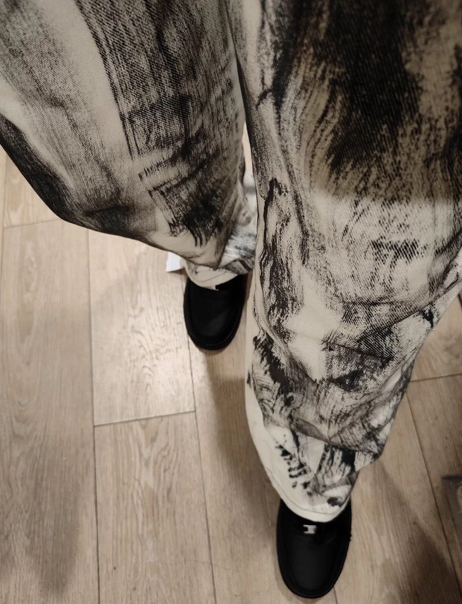 Japanese Brand × Vintage Avant garde fashion painted jeans pants Size US 34 / EU 50 - 6 Thumbnail