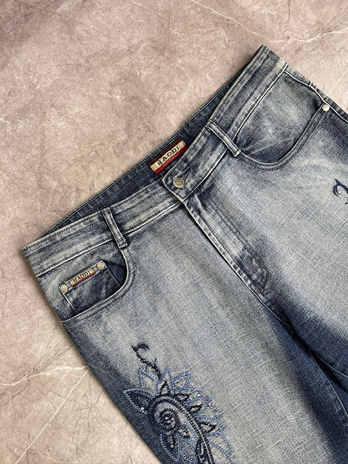 Junya Watanabe Wsshed baggy Junya watanabe style distressed jeans y2k Size US 34 / EU 50 - 4 Thumbnail