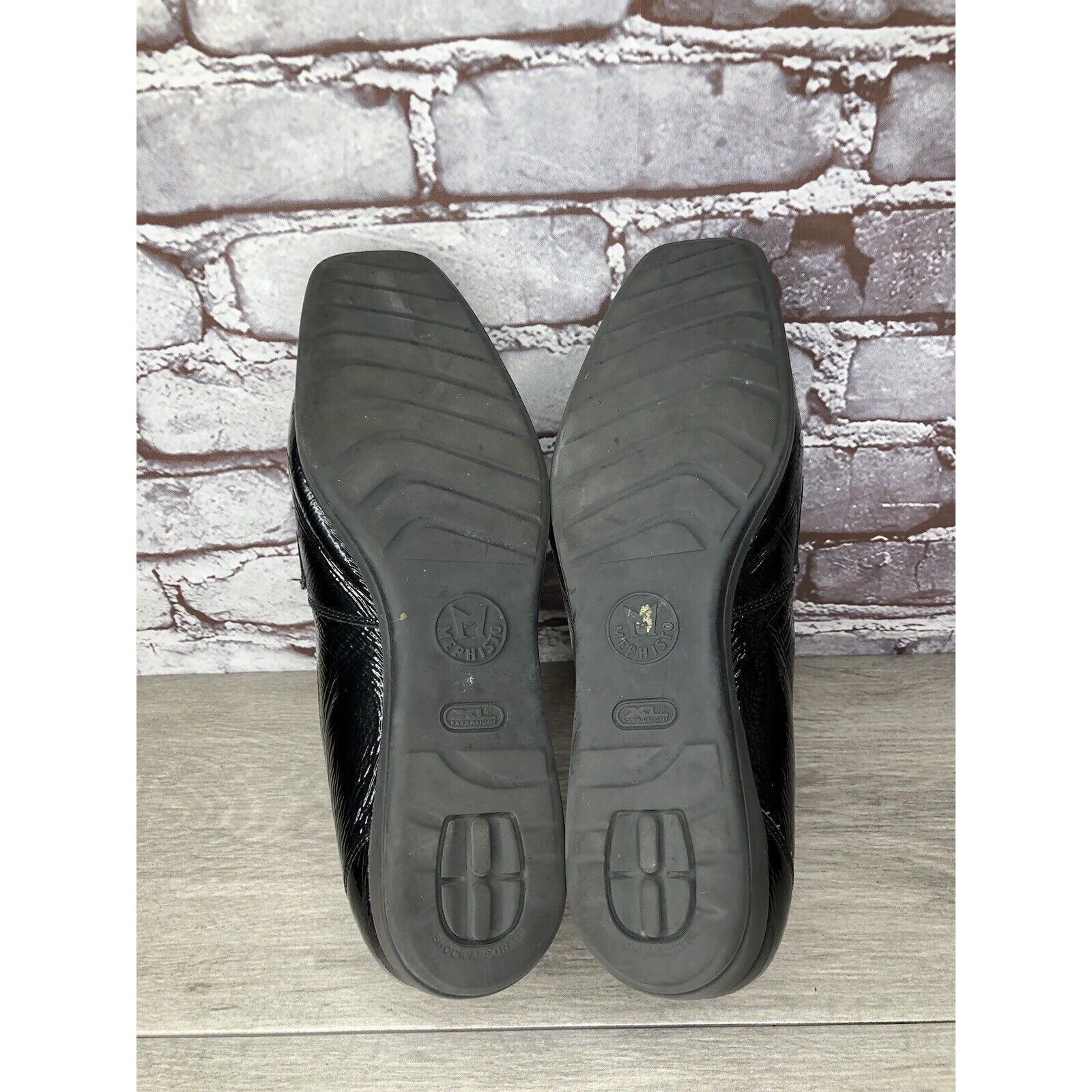 Mephisto Mephisto Air Jet Black Patent Leopard Print Penny Wedge Shoe Size US 11 / IT 41 - 7 Thumbnail