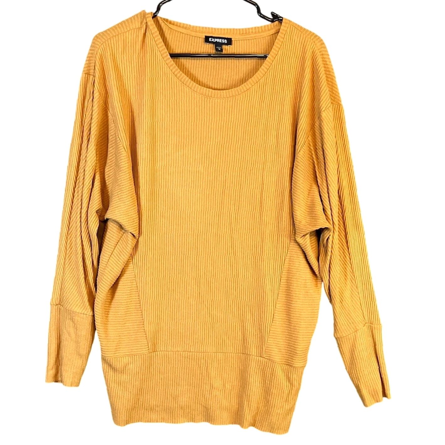 Express Express Sweater Yellow Dolman Long Sleeve Tunic Medium Womens Size M / US 6-8 / IT 42-44 - 2 Thumbnail