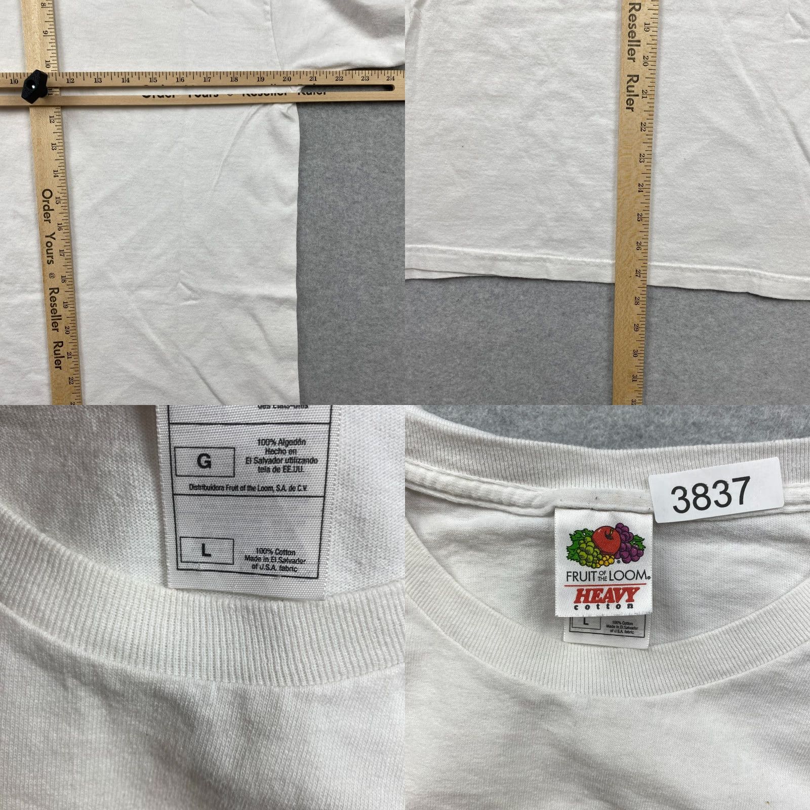 Fruit Of The Loom VINTAGE Fruit of the Loom Air Waves Shirt Mens L White Eagle Graphic USA Proud to be an American Size US L / EU 52-54 / 3 - 8 Thumbnail